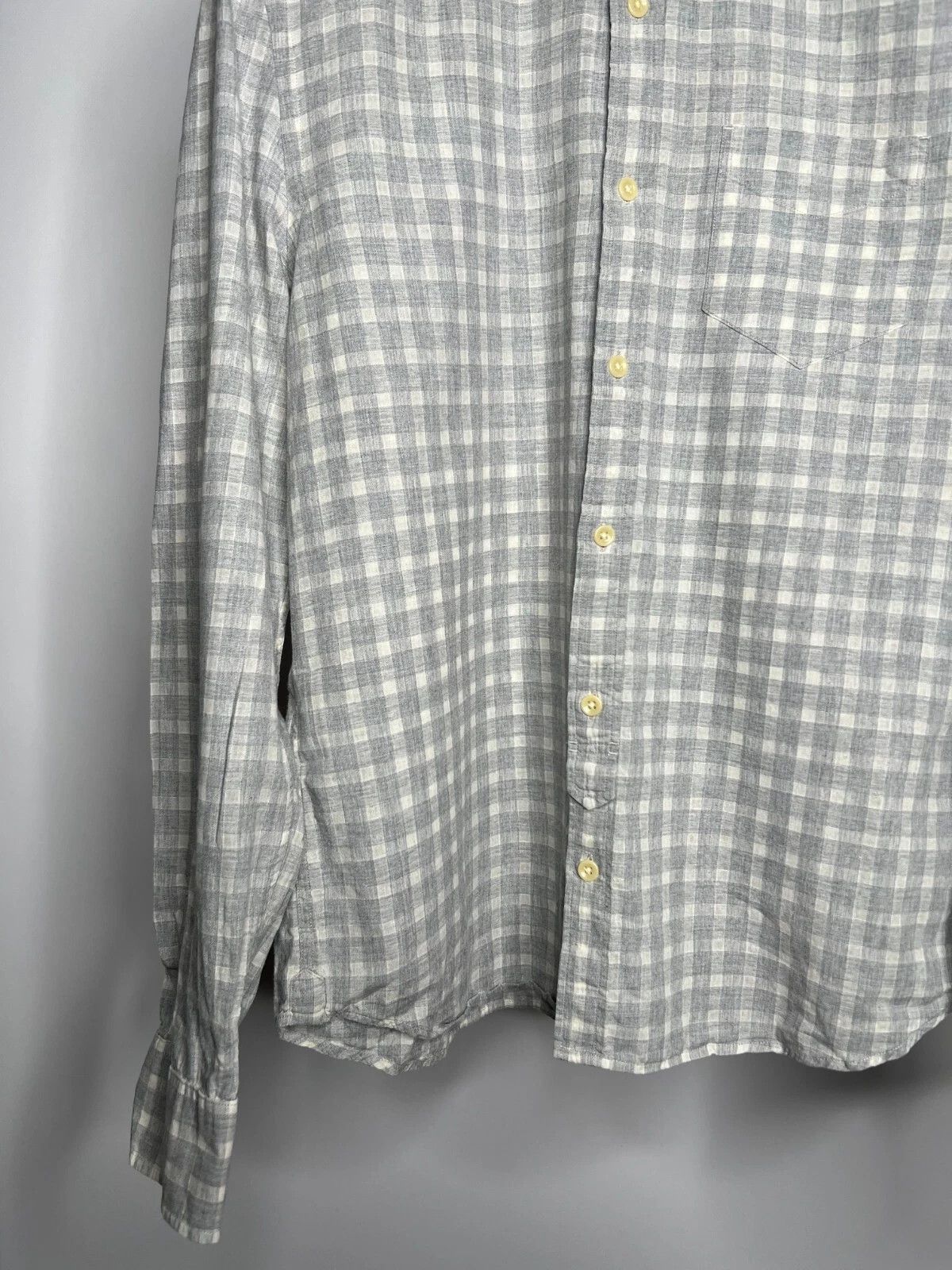 Allsaints ALLSAINTS Haku L/Slv Shirt Wool Linen Blend Plaid Japan Made Size US L / EU 52-54 / 3 - 4 Thumbnail