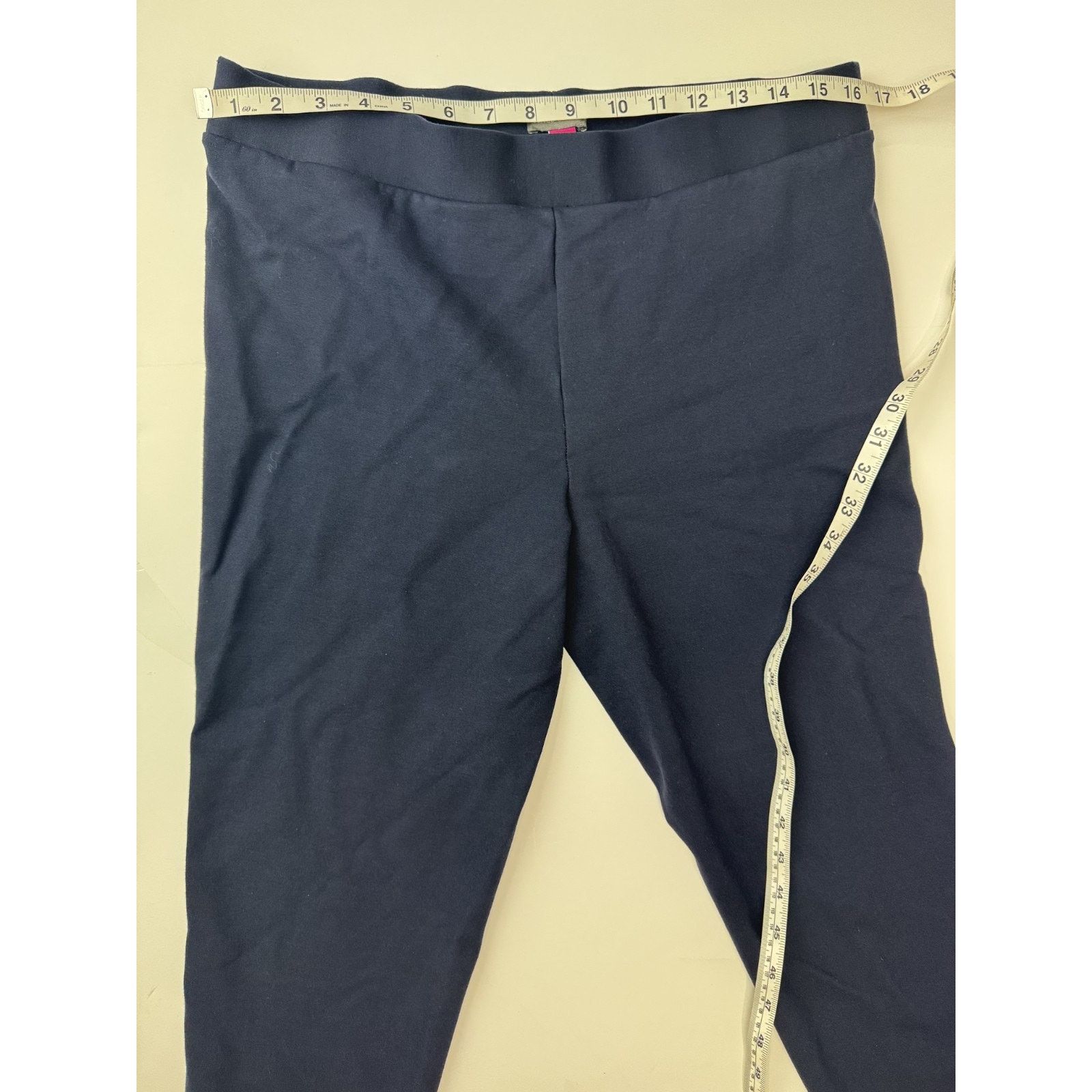Vince Camuto Vince Camuto Ponte Knit Slim Leg Navy Blue Pants 9199312 Lrg Size 32" / US 10 / IT 46 - 5 Thumbnail