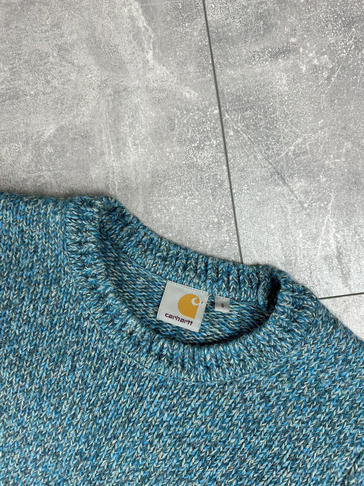 Carhartt Carhartt Small Logo Morris Textured Knitting Sweater Size US S / EU 44-46 / 1 - 7 Thumbnail