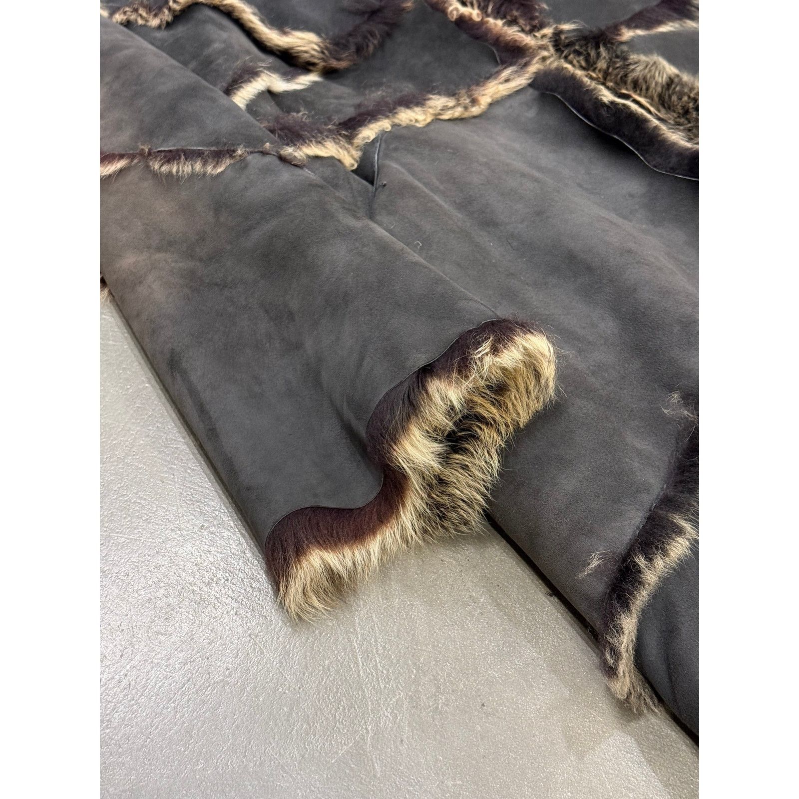 Roberto Cavalli A/W1999 Roberto Cavalli oversized patchwork shearling coat Size ONE SIZE - 4 Thumbnail