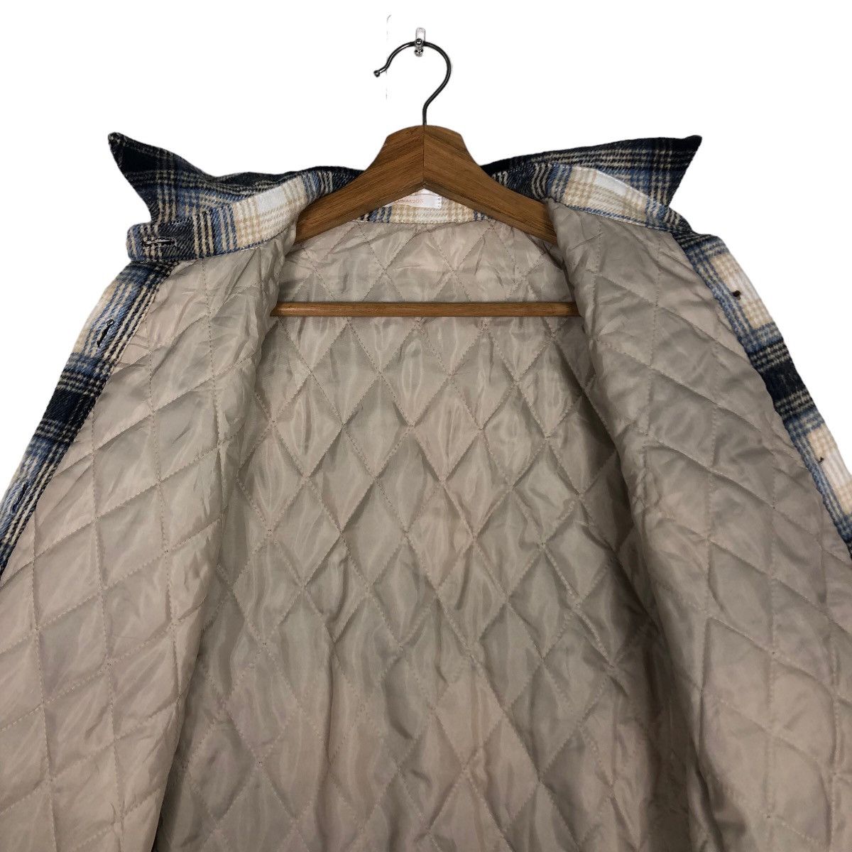 Japanese Brand Vtg Wool Flannel Jacket Worker Lunacion Issey Miyake Tartan Size US L / EU 52-54 / 3 - 12 Thumbnail