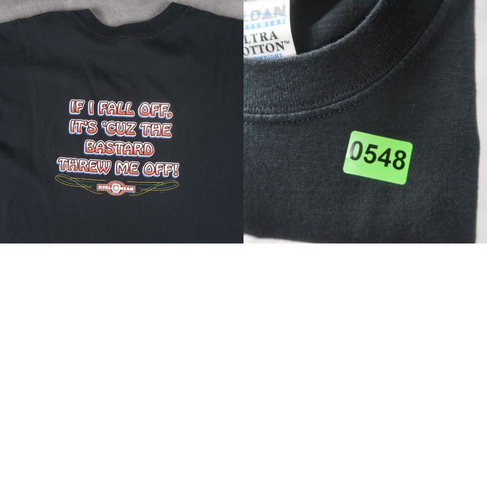 Gildan VINTAGE Gildan T-Shirt Black L Large Cotton Shirt Men Cycle Wear Biker USA Punk Retro 2000s Shirt Mens Size US L / EU 52-54 / 3 - 8 Thumbnail