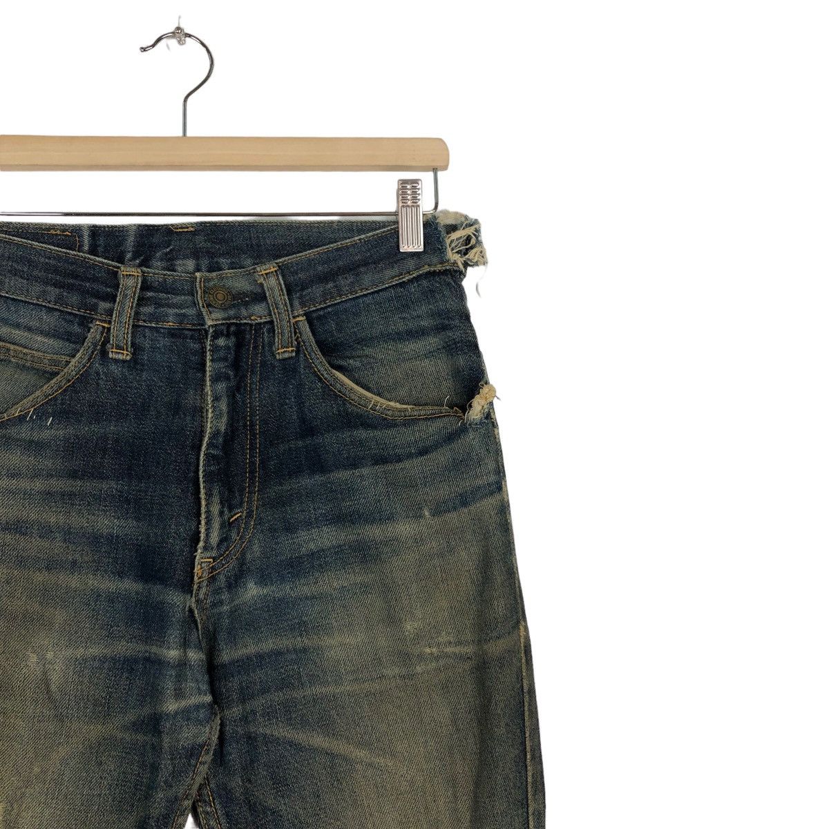 Denime 🔥Rare Distressed Denim Jeans Denime Japan Punk Style Size US 28 / EU 44 - 6 Thumbnail