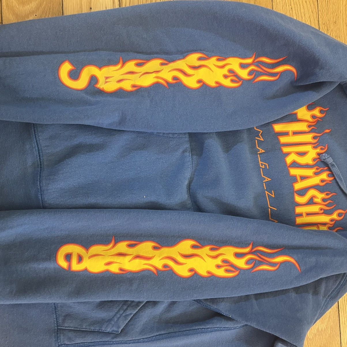 Supreme Supreme Thrasher Hooded Sweatshirt Blue Medium Size US M / EU 48-50 / 2 - 5 Thumbnail