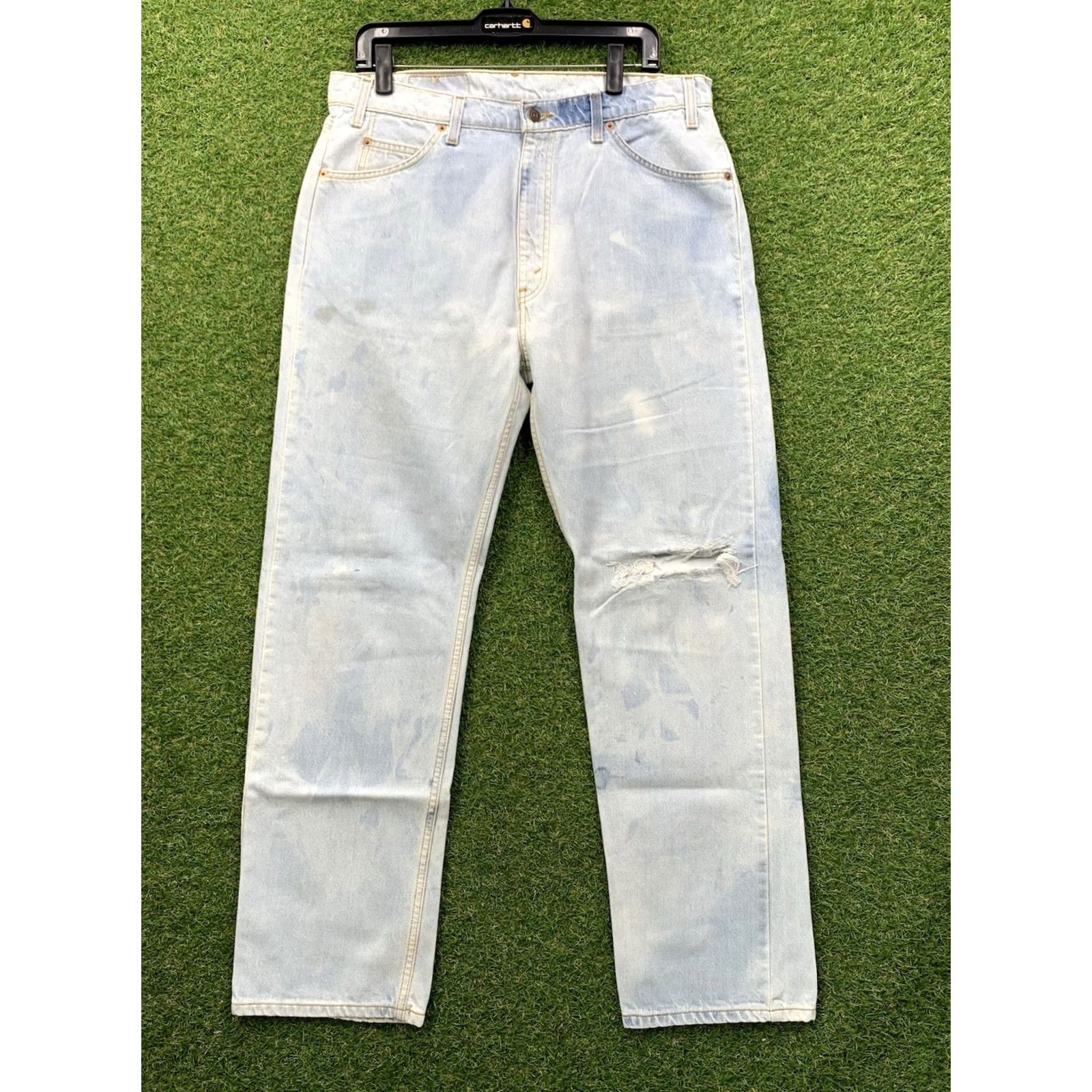 Levi's Levi's 505 Jeans Mens 36 Regular Light Blue Denim Straight Leg Workwear 90s Vintage USA 5-Pocket Mens Size US 36 / EU 52 - 2 Thumbnail