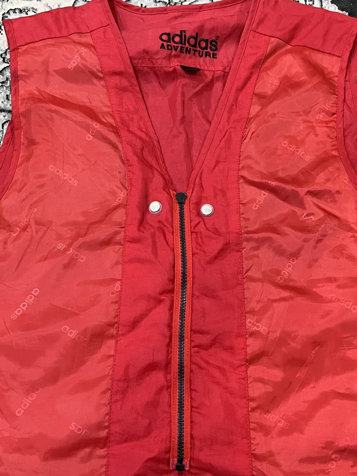Adidas × Vintage 90s Adidas adventure multi pocket outdoor nylon vest Size US L / EU 52-54 / 3 - 12 Thumbnail