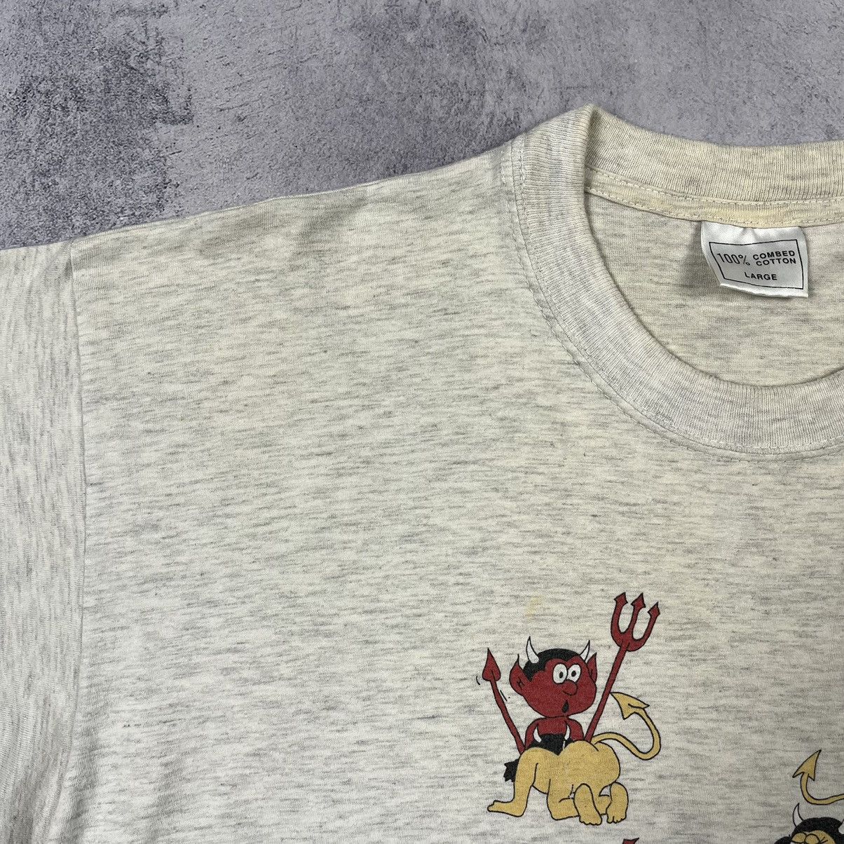 Vintage Vintage Devil Hell sex position humor 18+ tee 90’s Size US L / EU 52-54 / 3 - 13 Thumbnail