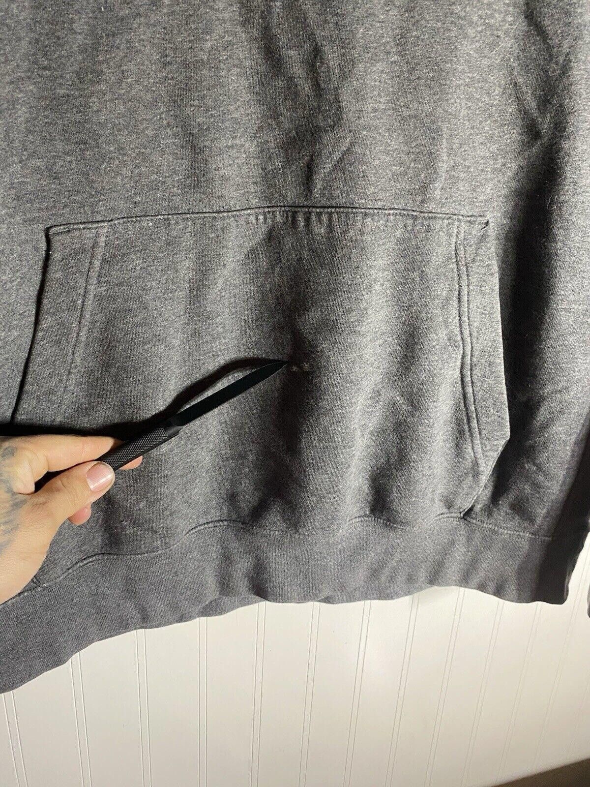 Nike NIKE Just Do It Long Sleeve Hoodie Grey Mens Large Size US 34 / EU 50 - 5 Thumbnail