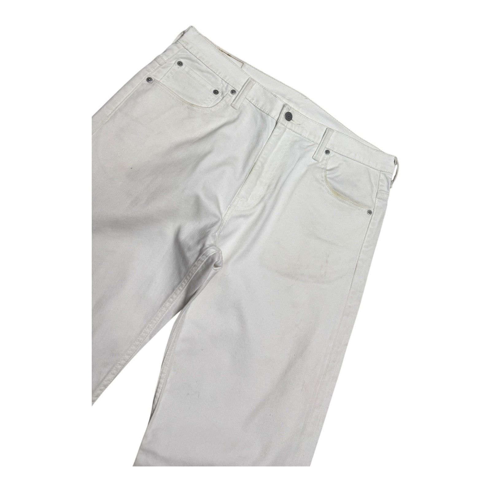 Levi's LEVIS 569 White Denim Casual Designer Straight Jeans 34x36 Size US 34 / EU 50 - 4 Thumbnail