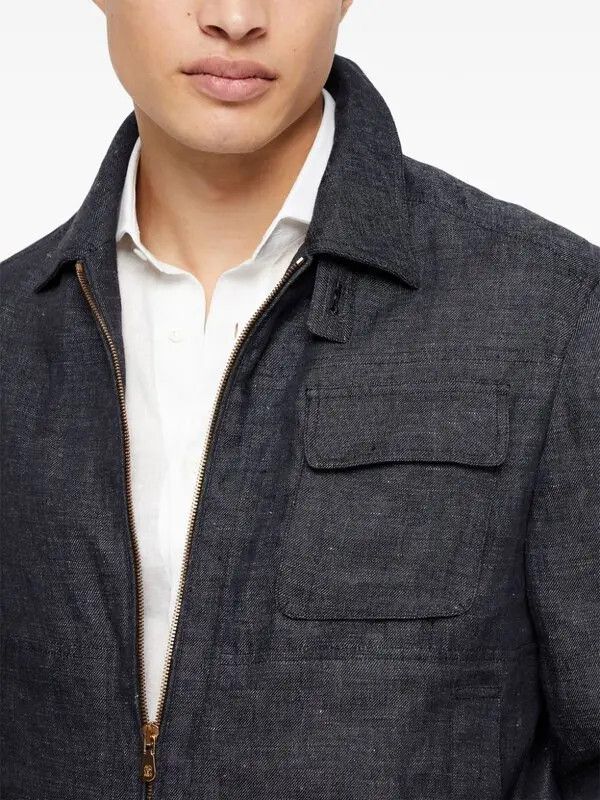 Brunello Cucinelli o1y0526 Casual Jacket in Black Size US XL / EU 56 / 4 - 2 Thumbnail