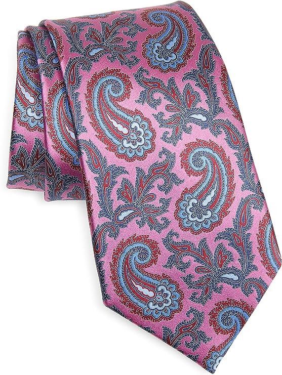 Ermenegildo Zegna Ermenegildo Zegna Pink Paisley Silk Tie Size ONE SIZE - 1 Thumbnail