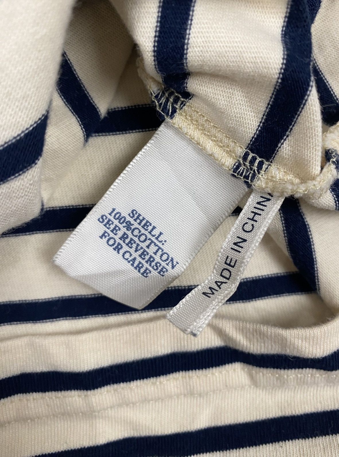 Quaker Marine Supply × Vintage Quaker Marine Supply Stripe Long Sleeve t-shirt Size US S / EU 44-46 / 1 - 4 Thumbnail