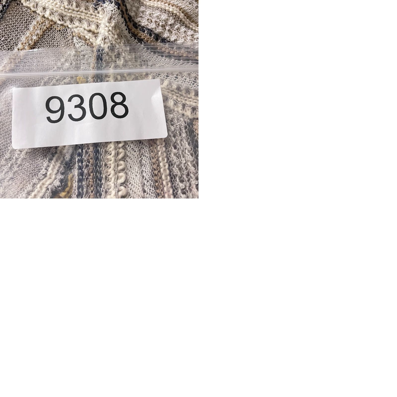 NIC+ZOE Nic + Zoe Shirt Womens Large Beige Stripe Open Knit Pullover 3/4 Sleeve Casual Size L / US 10 / IT 46 - 10 Thumbnail