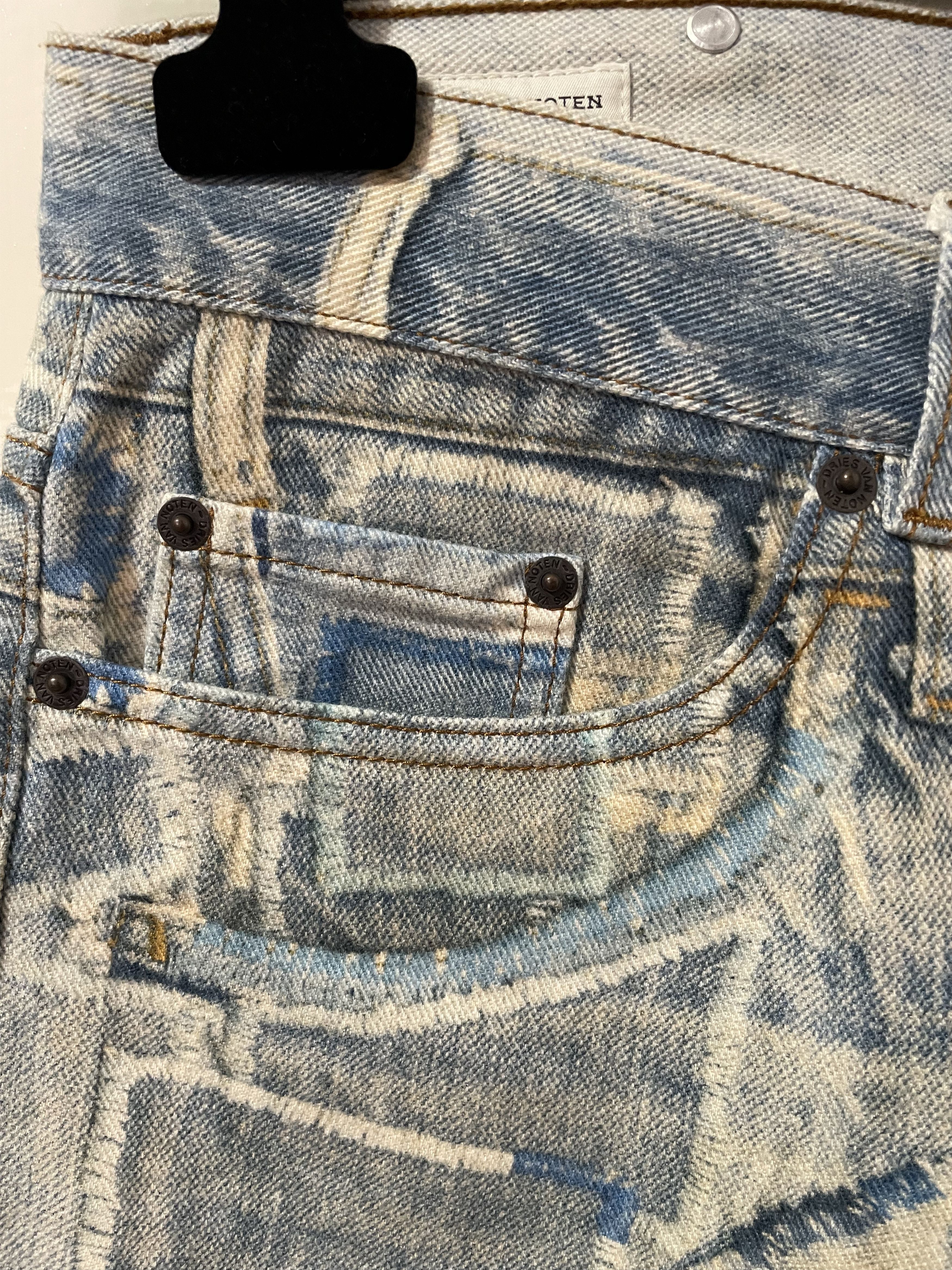 Dries Van Noten SS 17 Dries Van Noten "Pender" Light Blue Patchwork Jeans Size US 32 / EU 48 - 5 Thumbnail