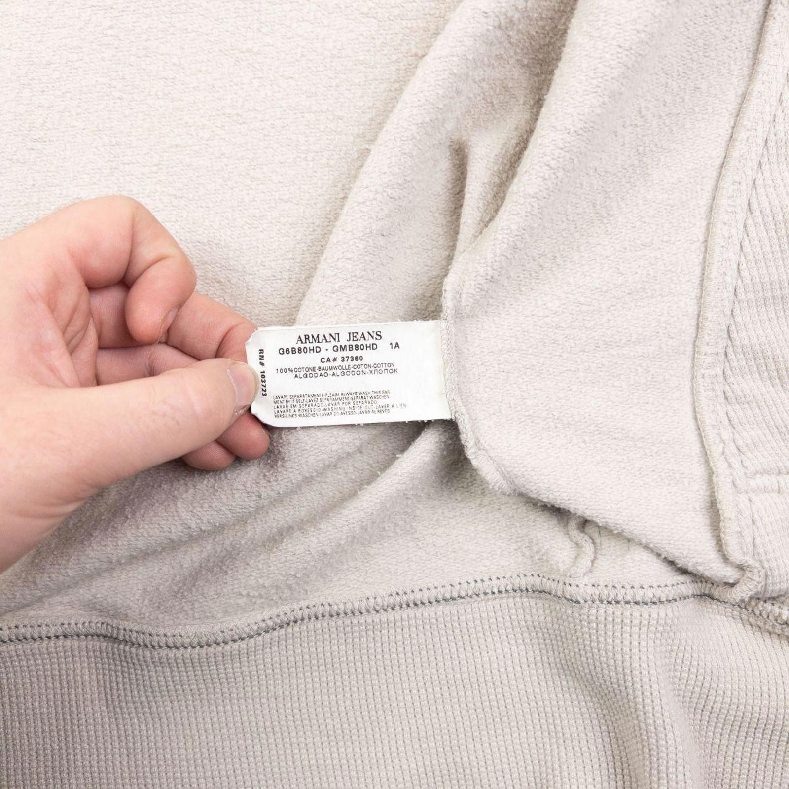 Other Vintage Armani Jeans Embroidered Zip Up Sweatshirt Size M Size US M / EU 48-50 / 2 - 8 Thumbnail