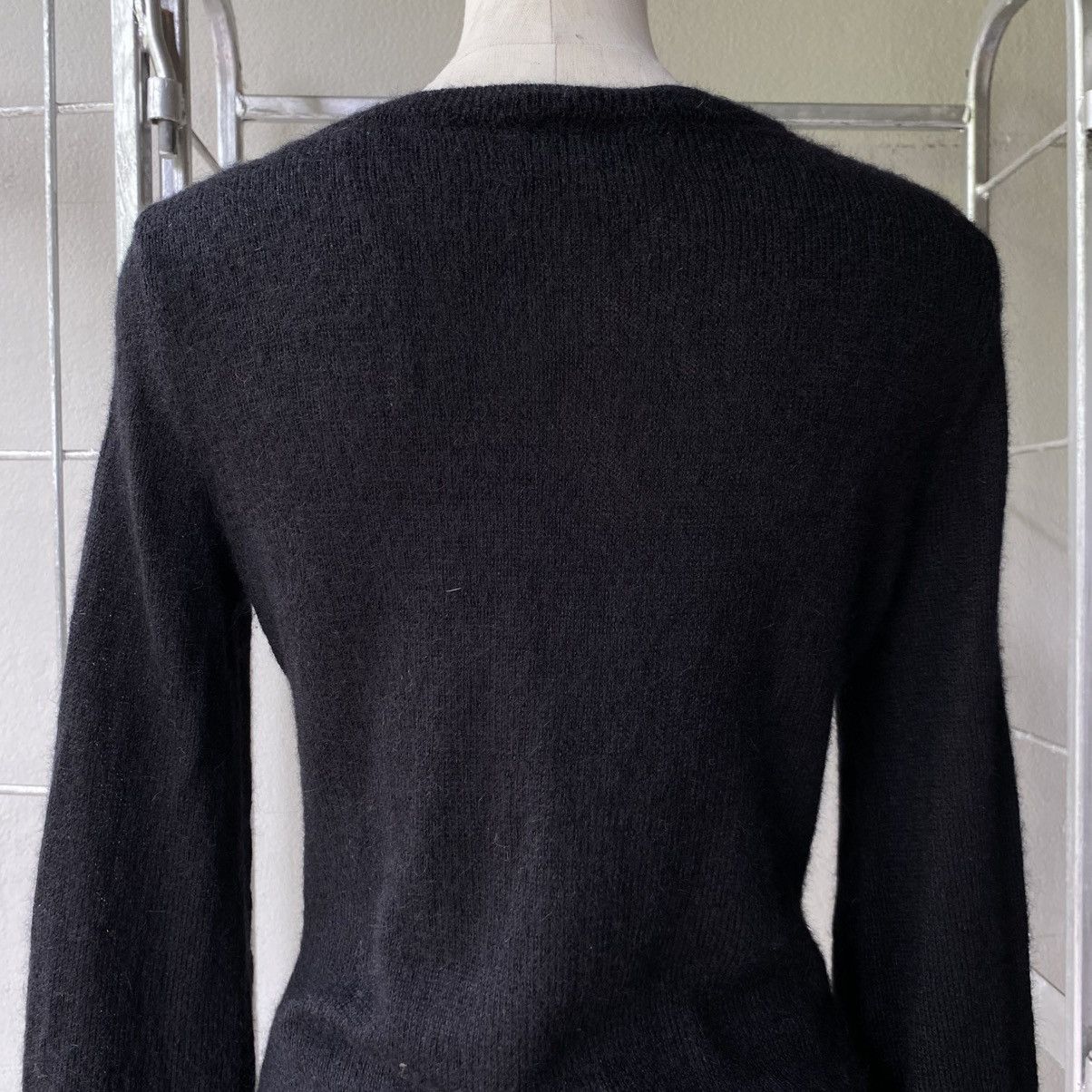 Tsumori Chisato TSUMORI CHISATO Black Soft Mohair V-Neck Knit Sweater Size XS / US 0-2 / IT 36-38 - 17 Thumbnail