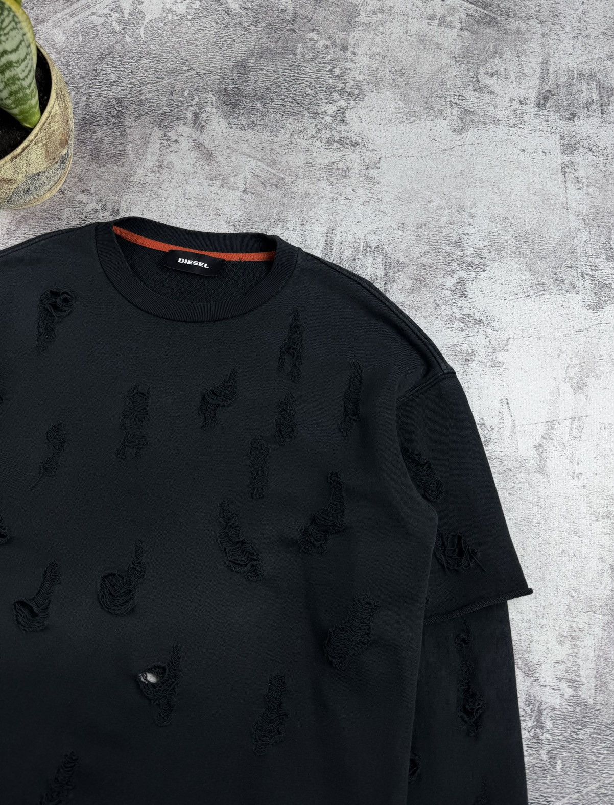 Diesel Vintage Diesel Y2K Patch-worked Sweatshirt Pullover Hoodie Size US L / EU 52-54 / 3 - 5 Thumbnail