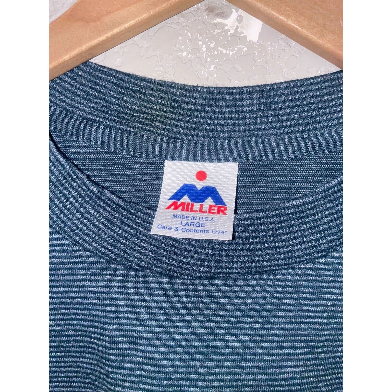 Vintage 90s Vintage Blue Ridge Nature Mountains Green Shirt Striped Size US L / EU 52-54 / 3 - 7 Thumbnail