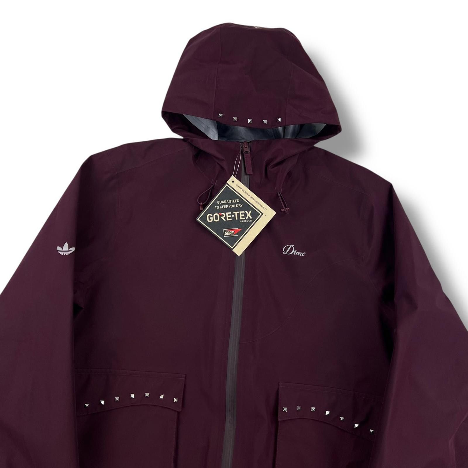 Adidas Adidas x Dime Studded Gore-Tex Maroon Jacket Size US XL / EU 56 / 4 - 1 Thumbnail