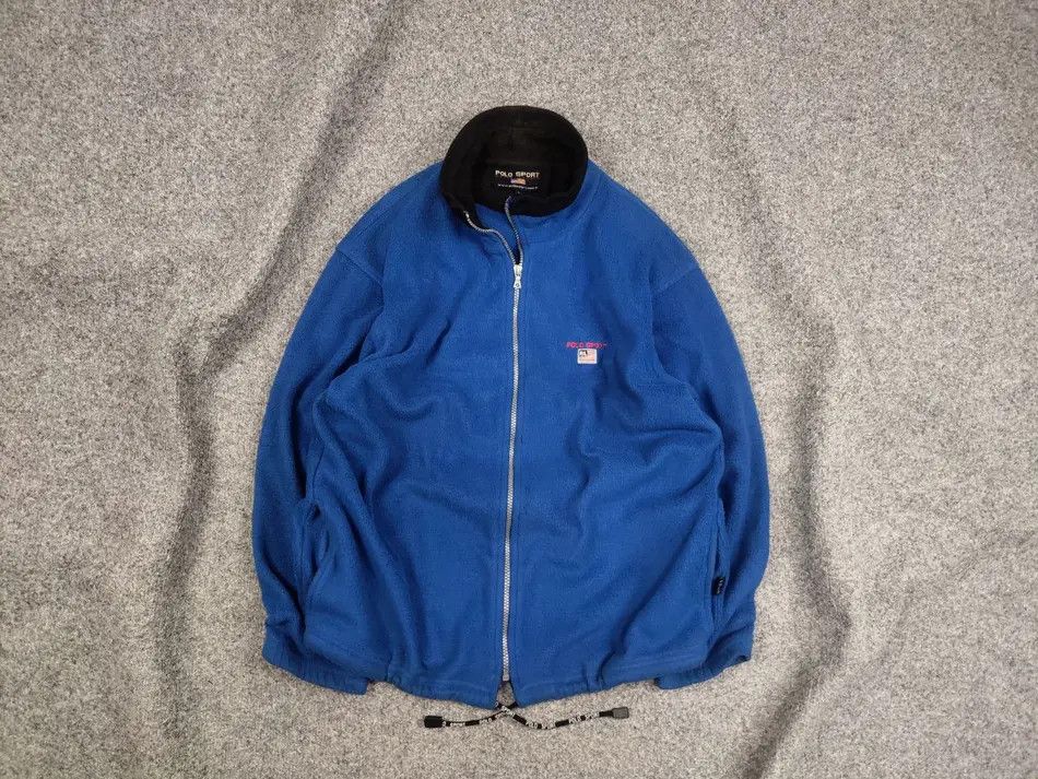 Polo Ralph Lauren Vintage 90s Polo Sport Ralph Lauren Fleece Pullover Jacket Size US L / EU 52-54 / 3 - 1 Thumbnail