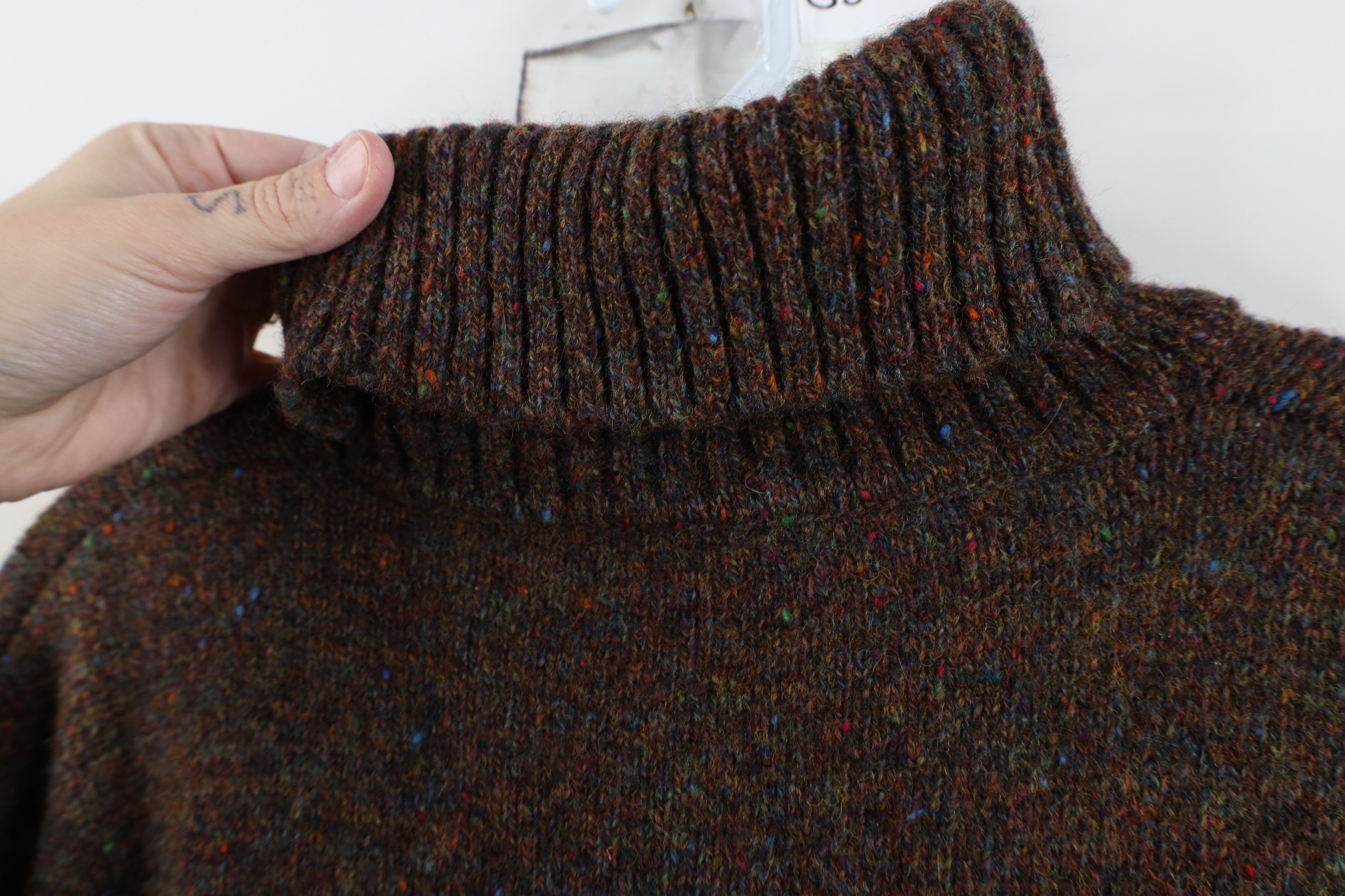Vintage Vintage 90s Streetwear Wool Knit Turtleneck Sweater USA Size XL / US 12-14 / IT 48-50 - 4 Thumbnail