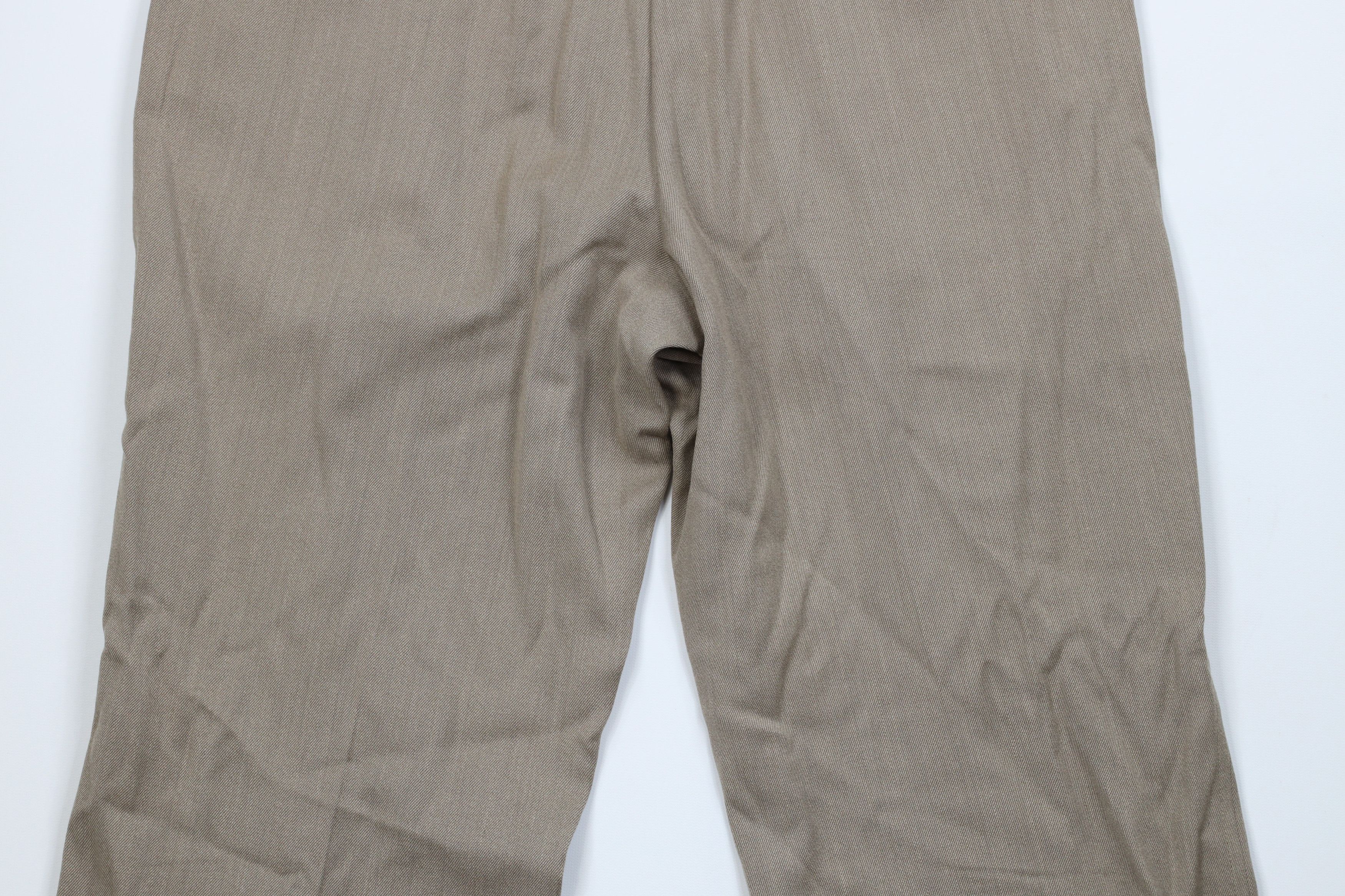 Vintage Vintage 70s Streetwear Pleated Wide Leg Wool Chino Pants USA Size US 36 / EU 52 - 12 Thumbnail