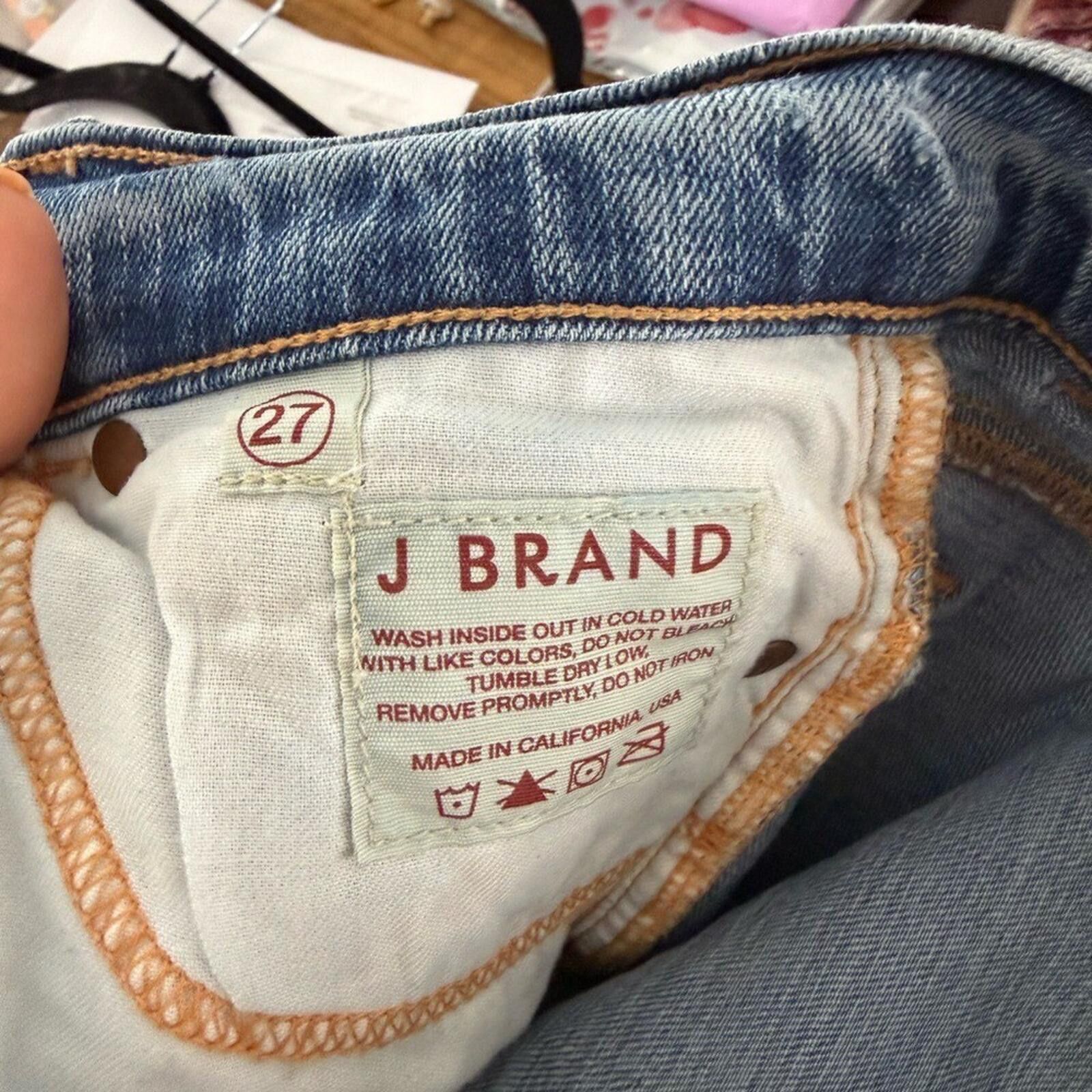 J Brand J Brand Love Story 27 Low Rise Blue Jeans 32.5 Inseam Size 27" / US 4 / IT 40 - 7 Thumbnail