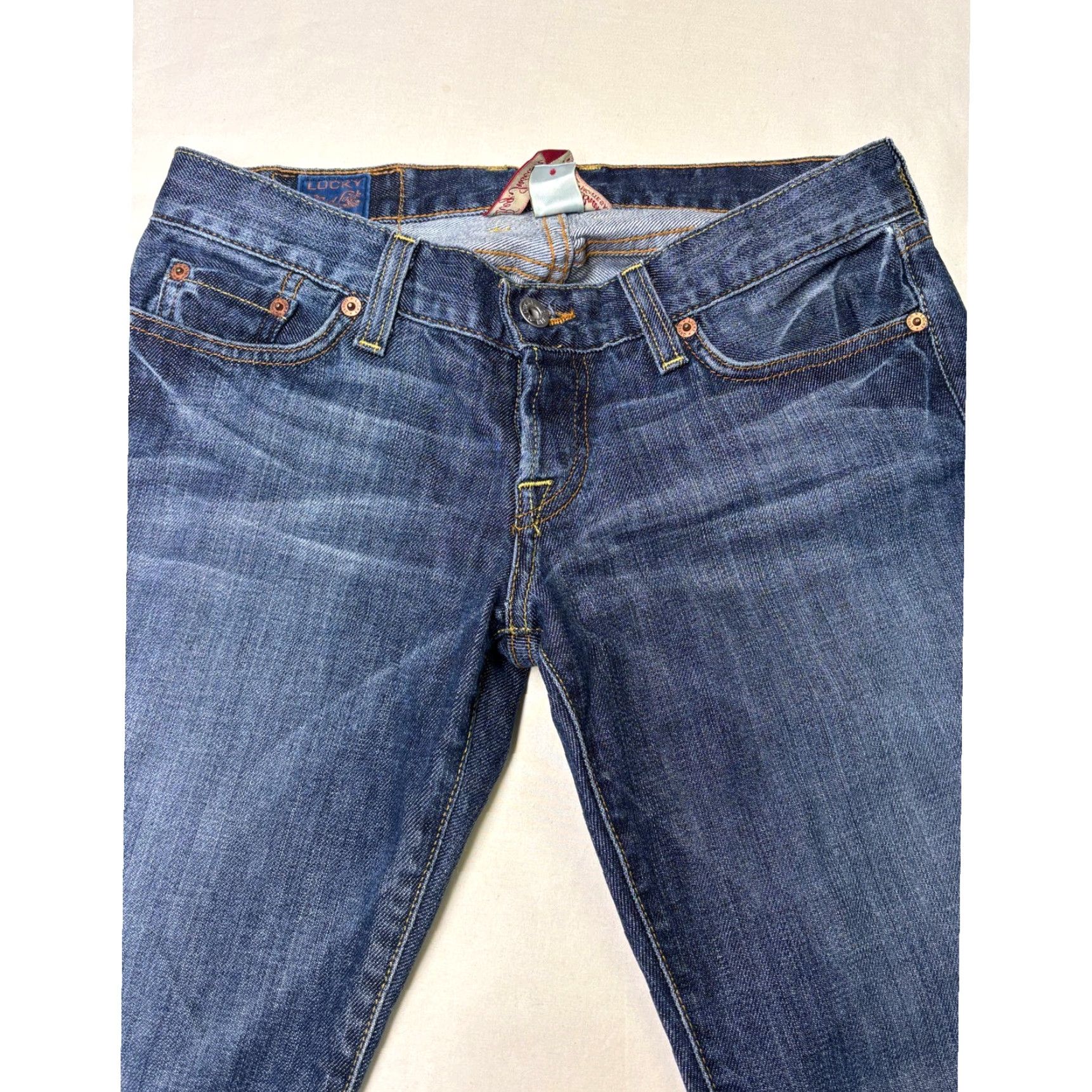 Lucky Brand VINTAGE Lucky Brand Lil Maggie Jeans Women 31X28 Medium Wash Bootcut Denim Jeans Womens Size 24" / US 00 / IT 34 - 2 Thumbnail