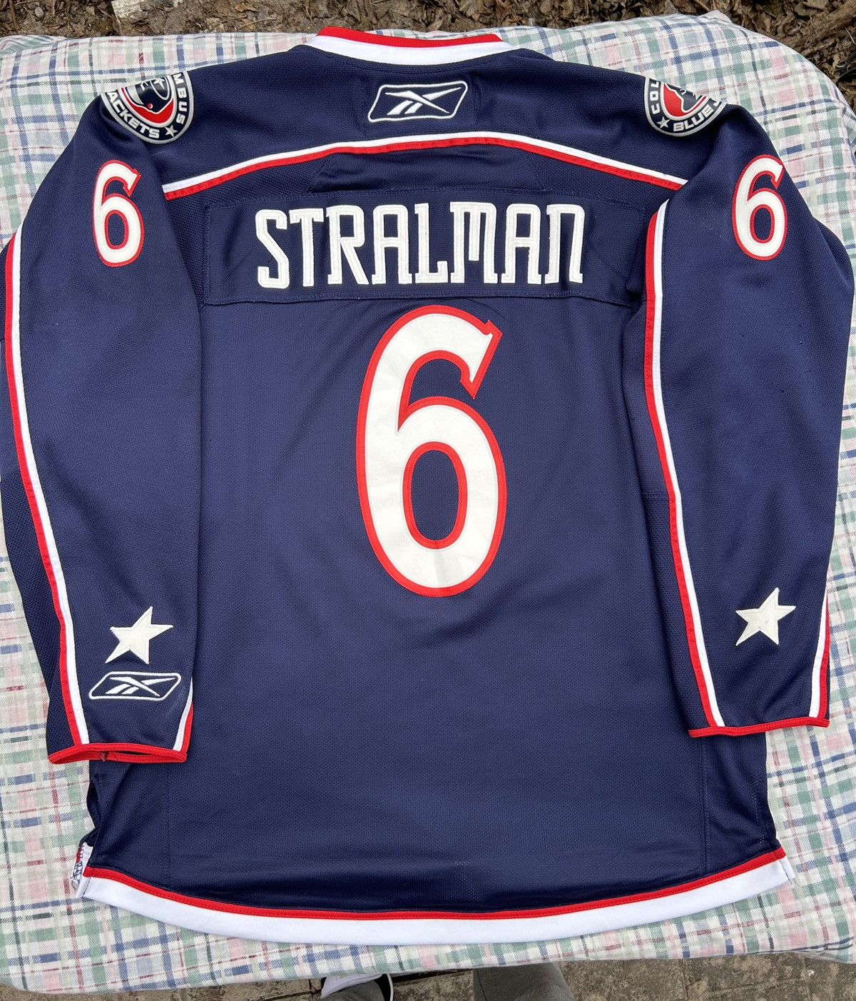 NHL × Reebok Reebok Columbus Blue Jackets Anton Stralman NHL Jersey Size US L / EU 52-54 / 3 - 4 Thumbnail