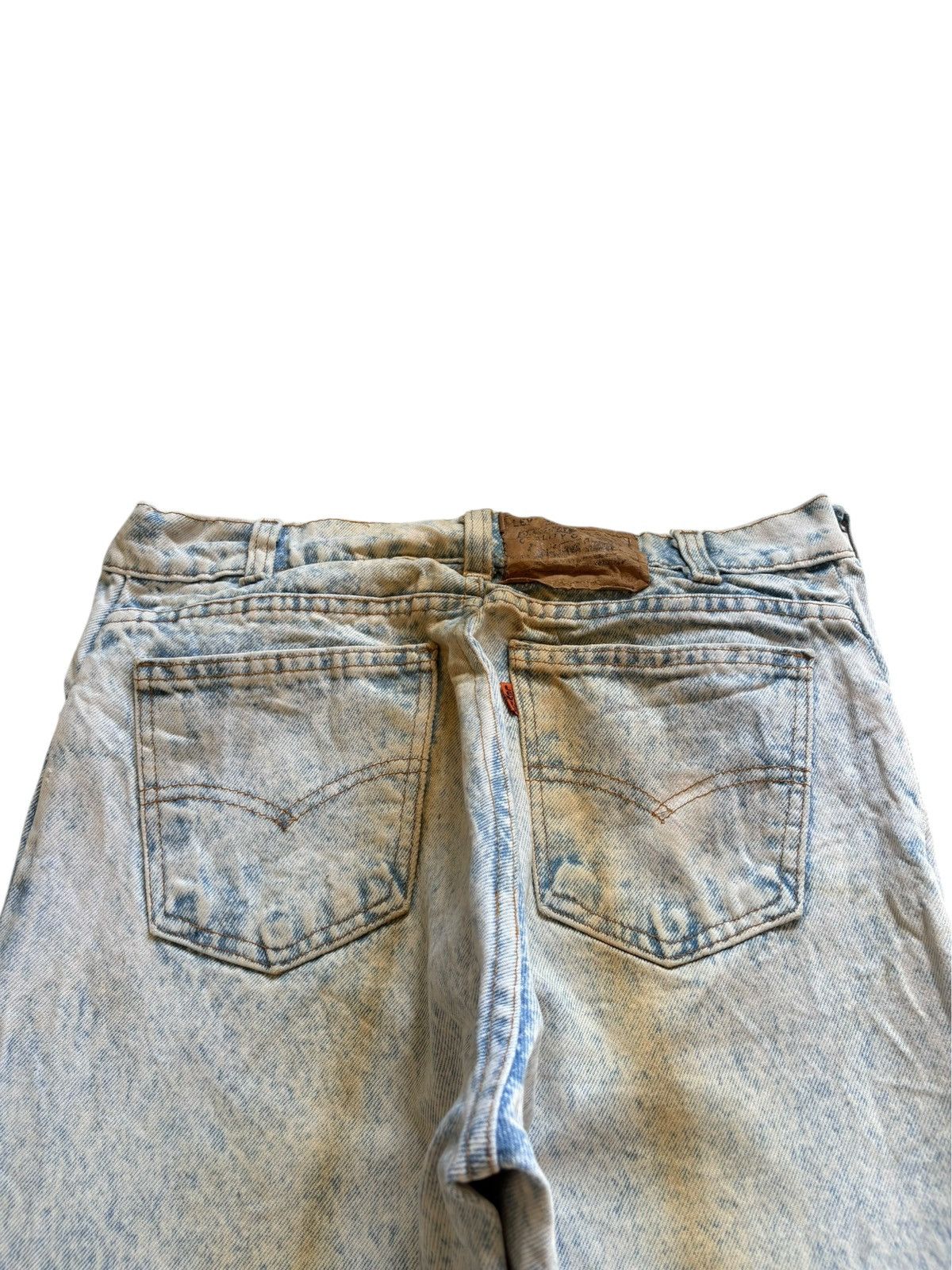 Levi's Vintage 90s Levis 661 Orange Tab Bleached Jeans Size US 32 / EU 48 - 8 Thumbnail