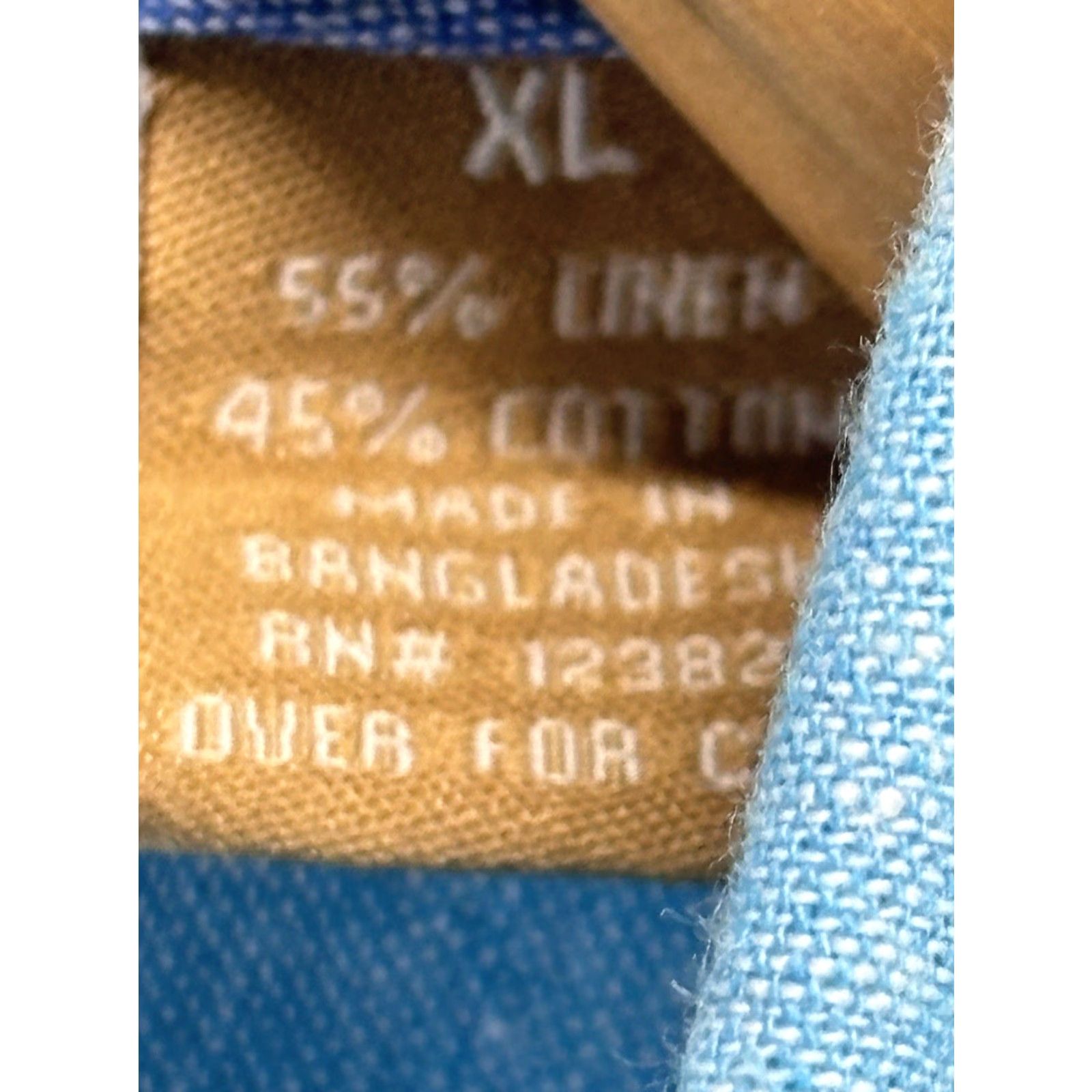 Vintage VINTAGE Bruno Linen Blend Shirt XL Mens Blue Button-Down Beach Shirt Size US XL / EU 56 / 4 - 5 Thumbnail
