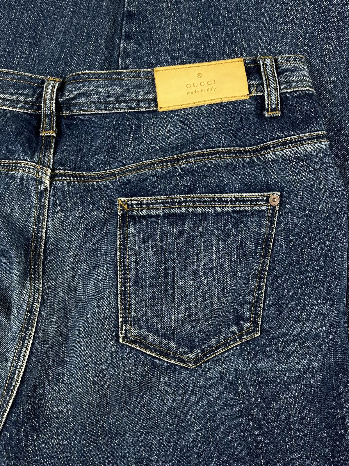 Gucci Gucci Tom Ford Horsebit Wide Leg Bootcut Denim Jeans Size US 34 / EU 50 - 4 Thumbnail