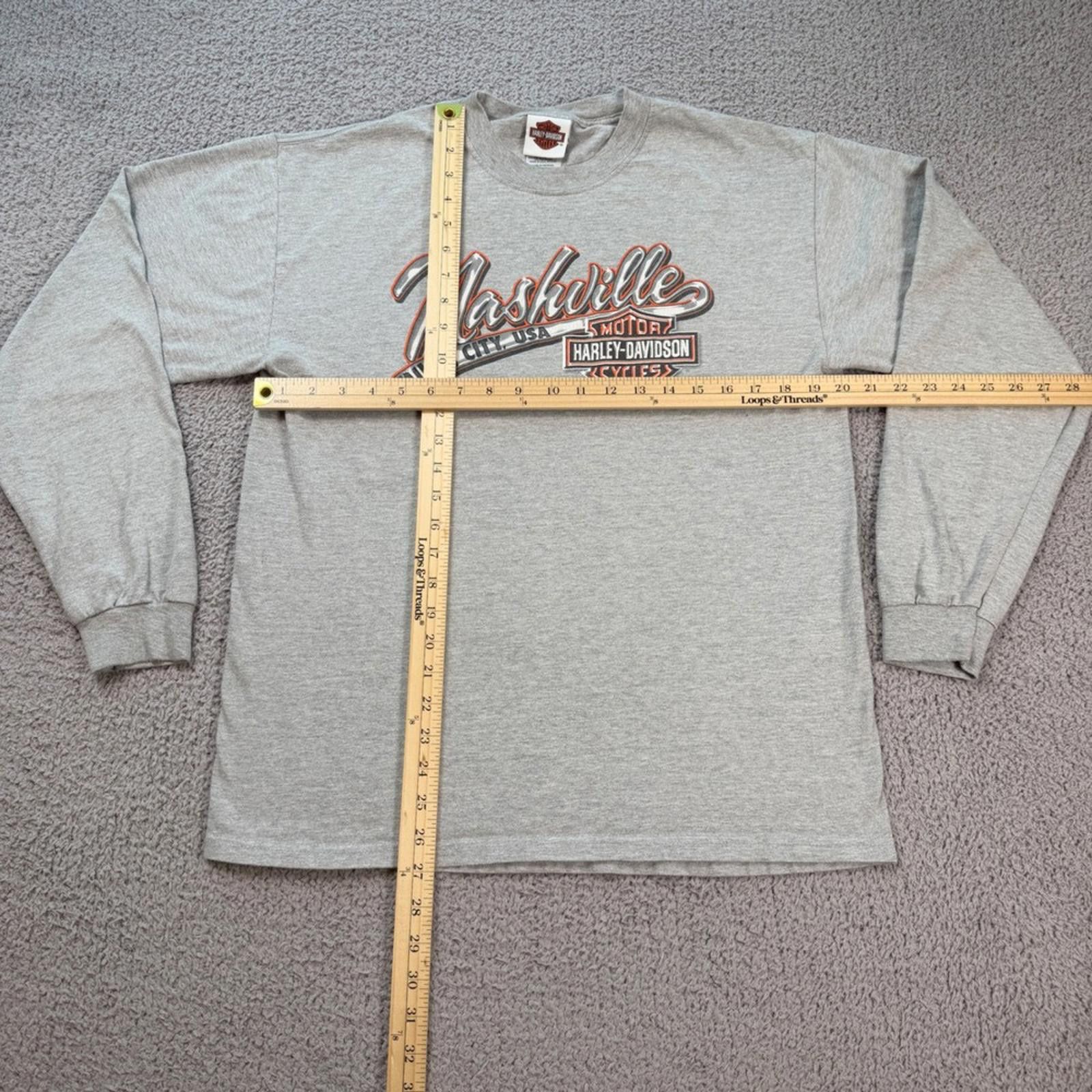 Harley Davidson Vintage Harley Davidson Nashville Long Sleeve Shirt TN L Size US L / EU 52-54 / 3 - 2 Thumbnail