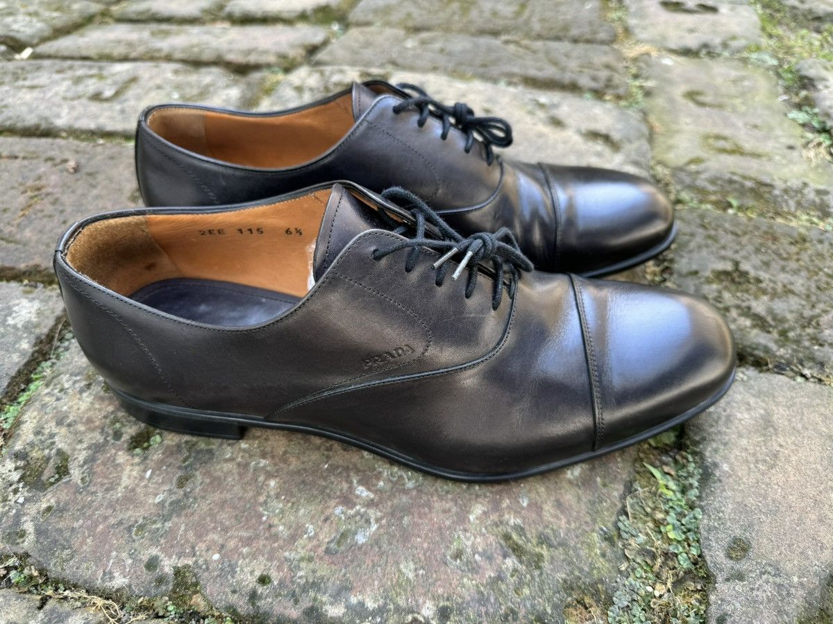 Prada Authentic💫Prada💫 (2EE 115) Dress Shoes Size US 8.5 / EU 41-42 - 3 Thumbnail