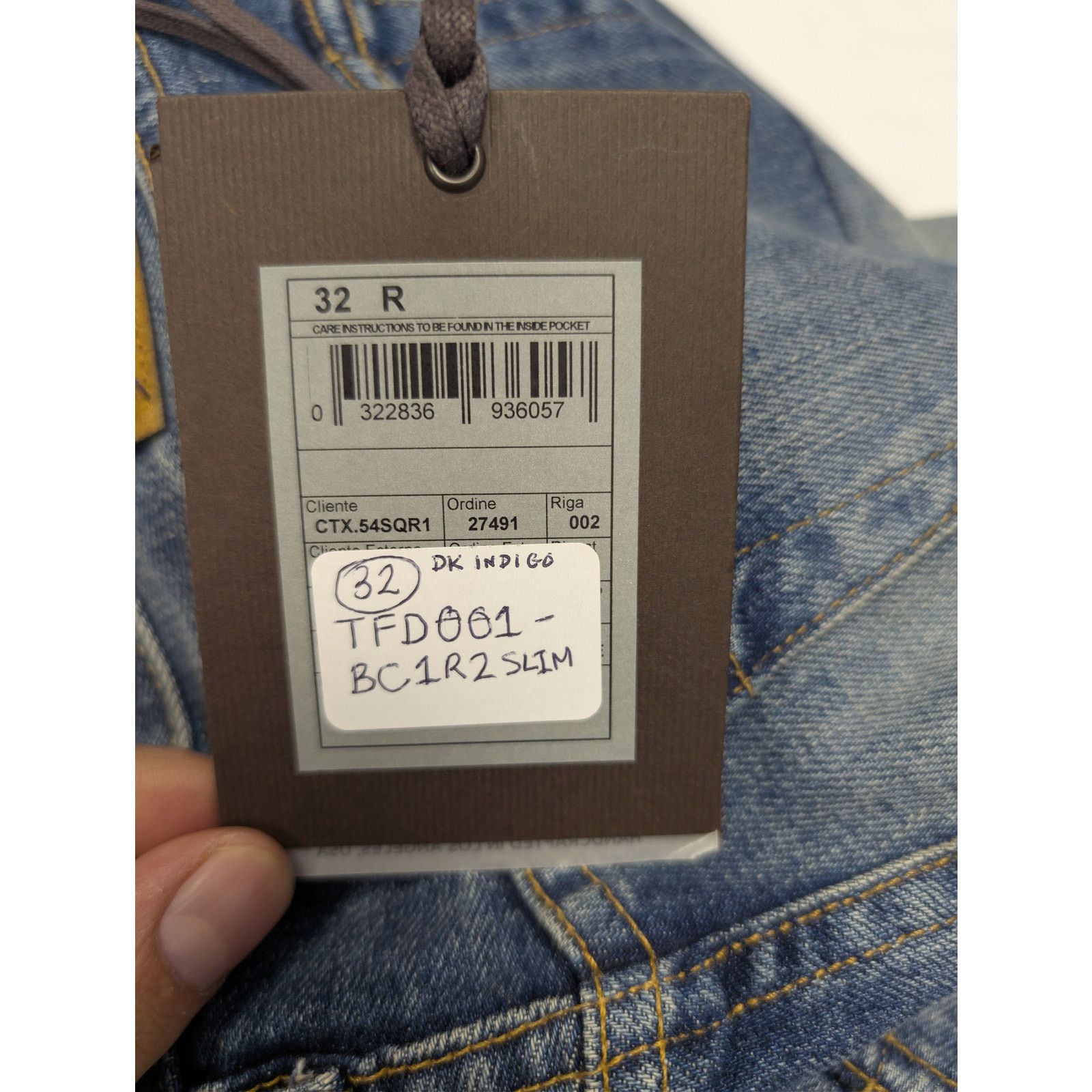 Tom Ford o1rshd1 Slim Fit Denim Jeans in Washed Dark Indigo Size US 32 / EU 48 - 22 Thumbnail