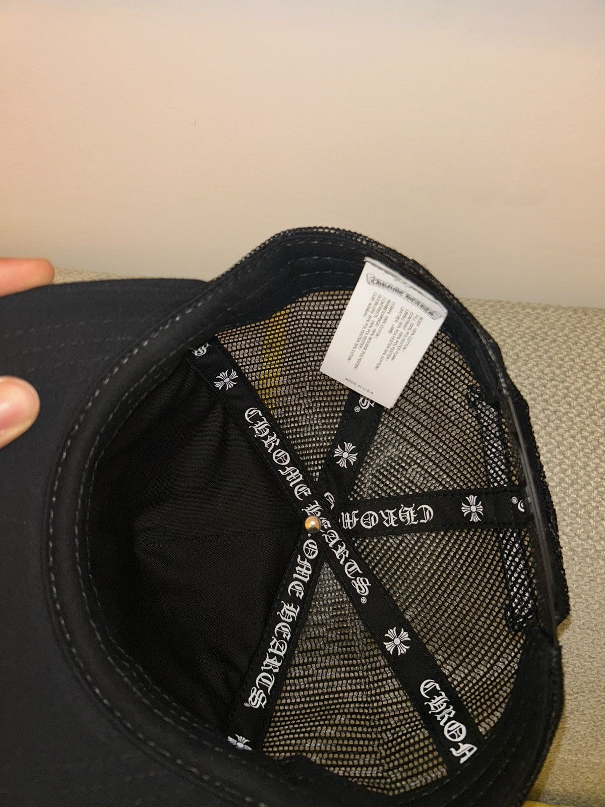 Chrome Hearts Crome Hearts Triple Cross Trucker Hat Size ONE SIZE - 4 Thumbnail