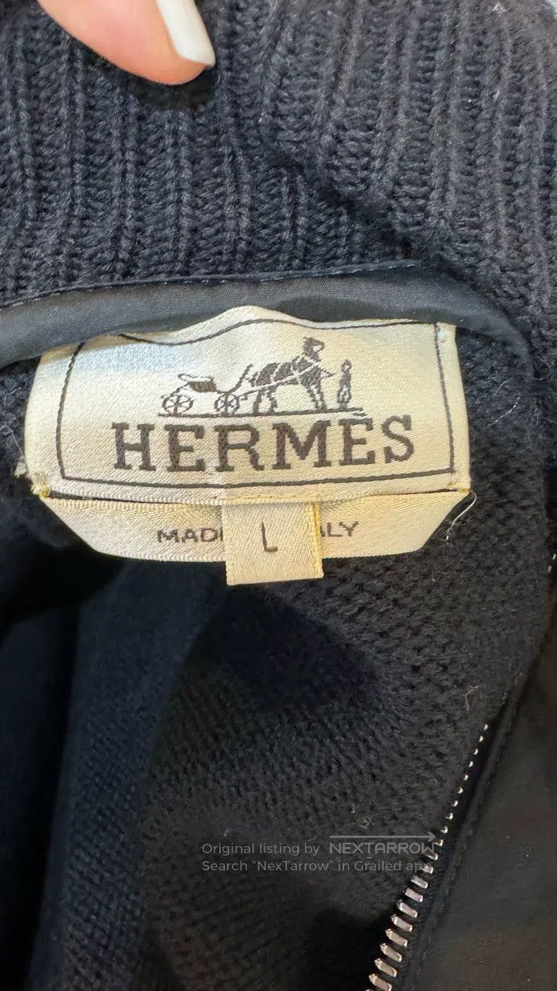 Hermes Hermes Wool Knit Open Cardigan/Sweater Size US L / EU 52-54 / 3 - 3 Thumbnail