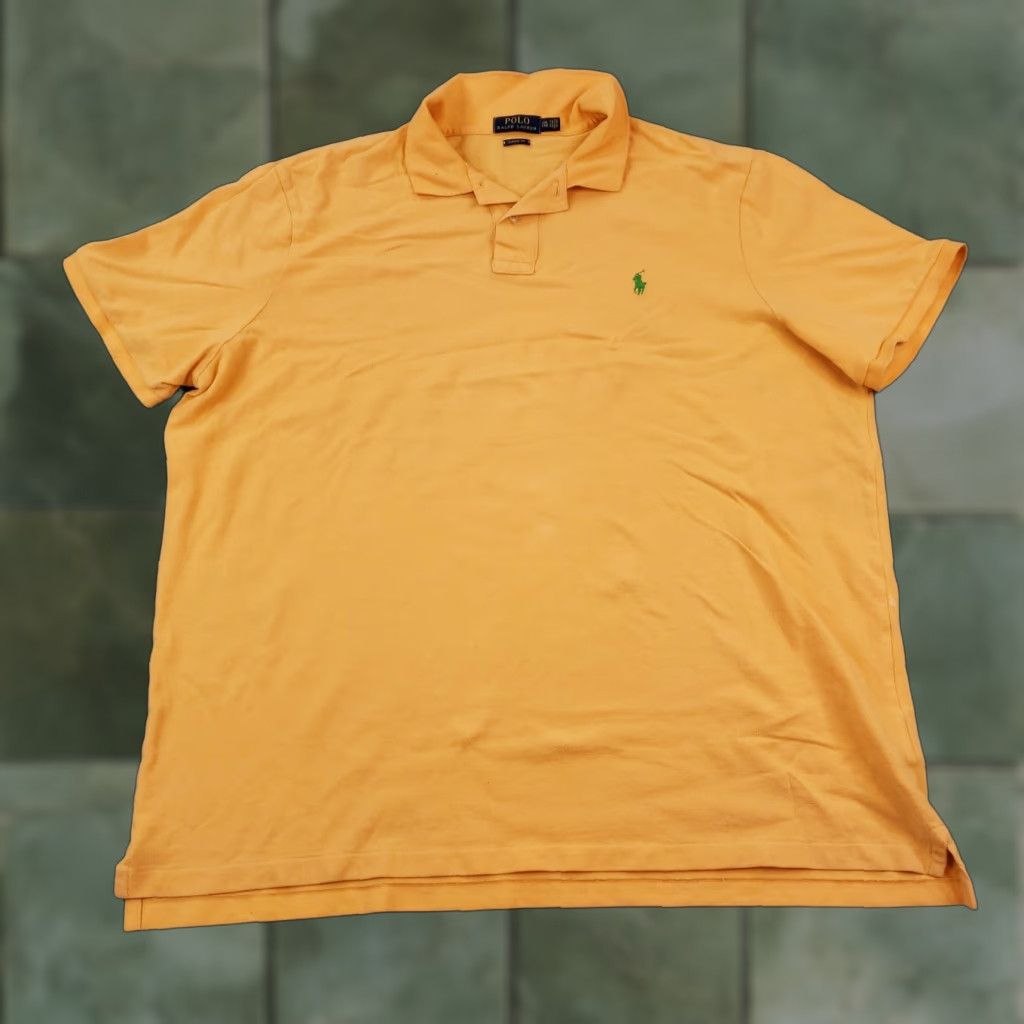 Polo Ralph Lauren Polo Ralph Lauren Polo Shirt Mens 2XL Orange Short Sleeve Golf Casual Size US XXL / EU 58 / 5 - 1 Thumbnail