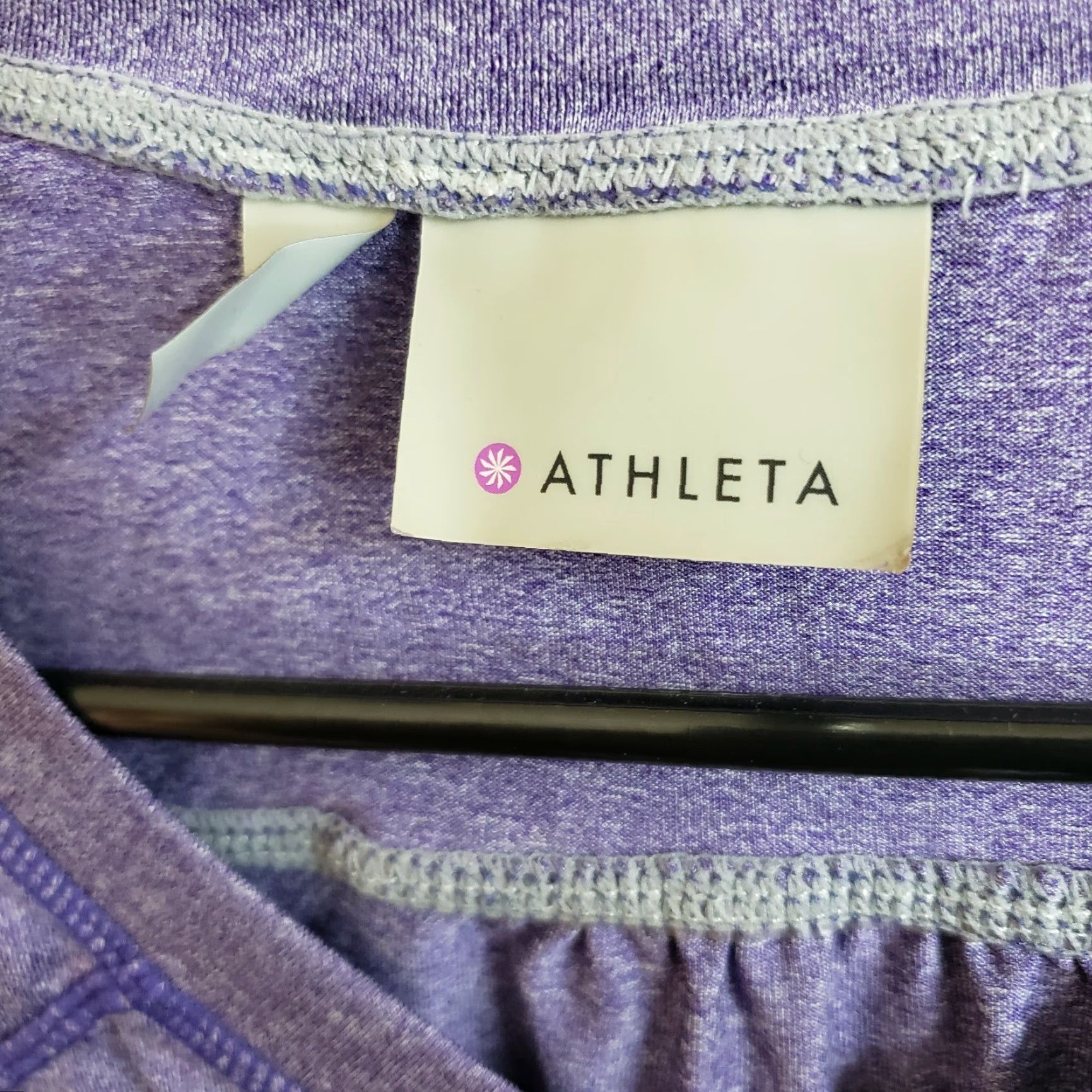 Athleta Athleta Womens Northern Lights Reflective Top XS Purple Gray Long Sleeve Shirt Size XS / US 0-2 / IT 36-38 - 5 Thumbnail