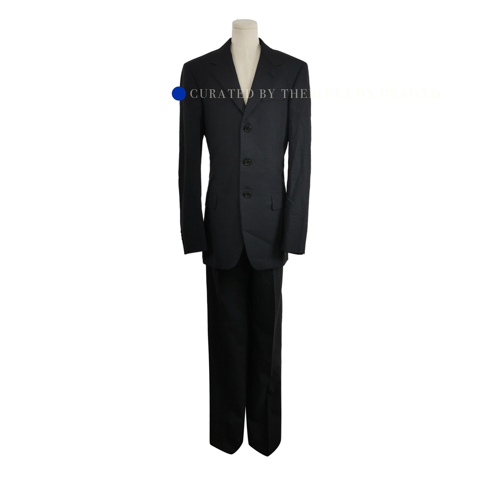 Prada Classic Wool Suit in Black Size US M / EU 48-50 / 2 - 1 Thumbnail