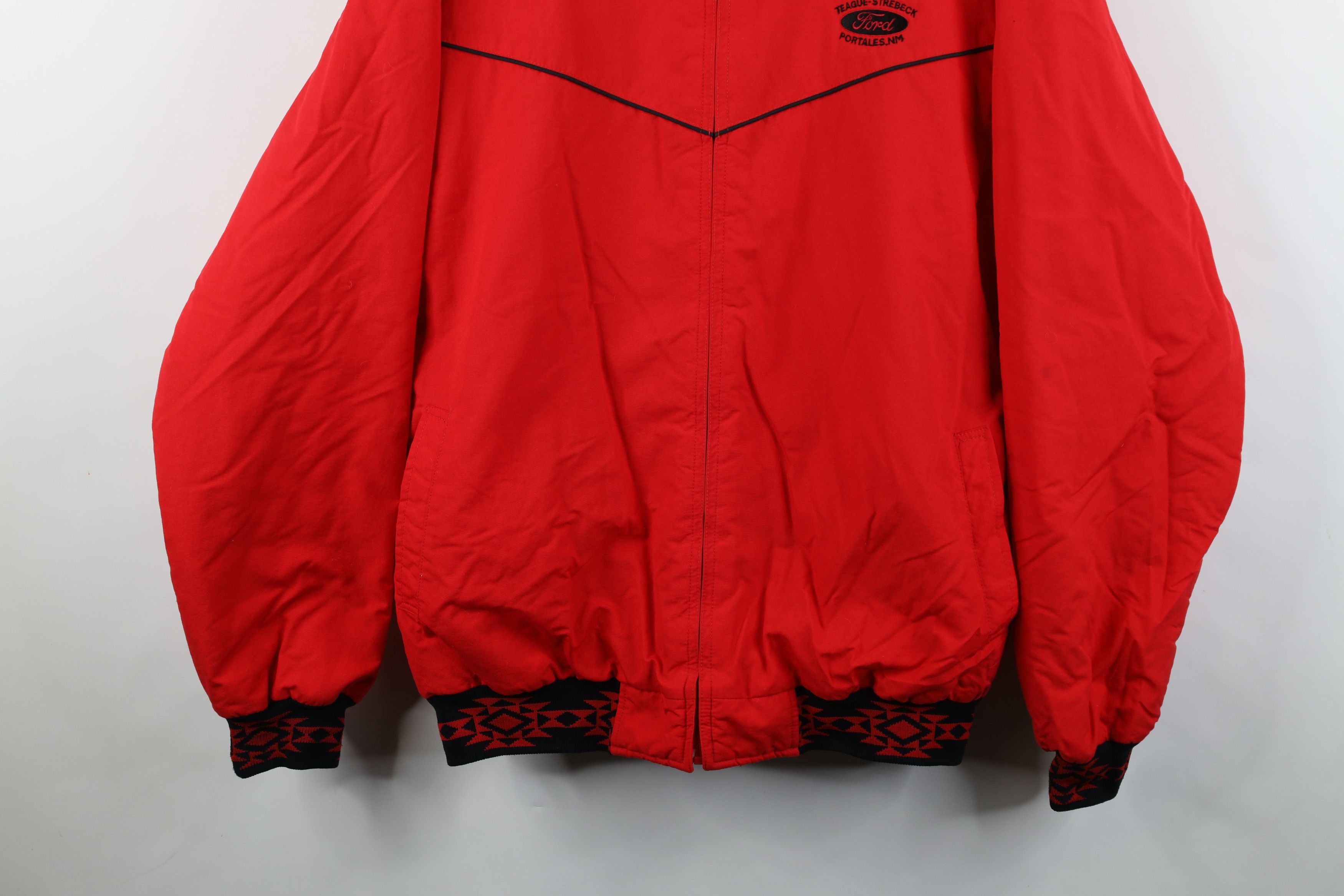 Vintage Vintage 90s Ford Motor Co Southwestern Quilted Bomber Jacket Size US XL / EU 56 / 4 - 3 Thumbnail