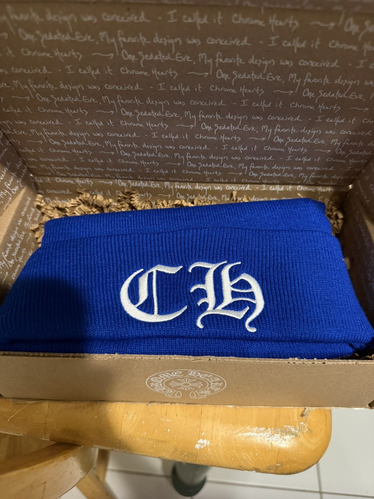 Chrome Hearts Chrome Hearts Blue Watch Cap Size ONE SIZE - 1 Thumbnail