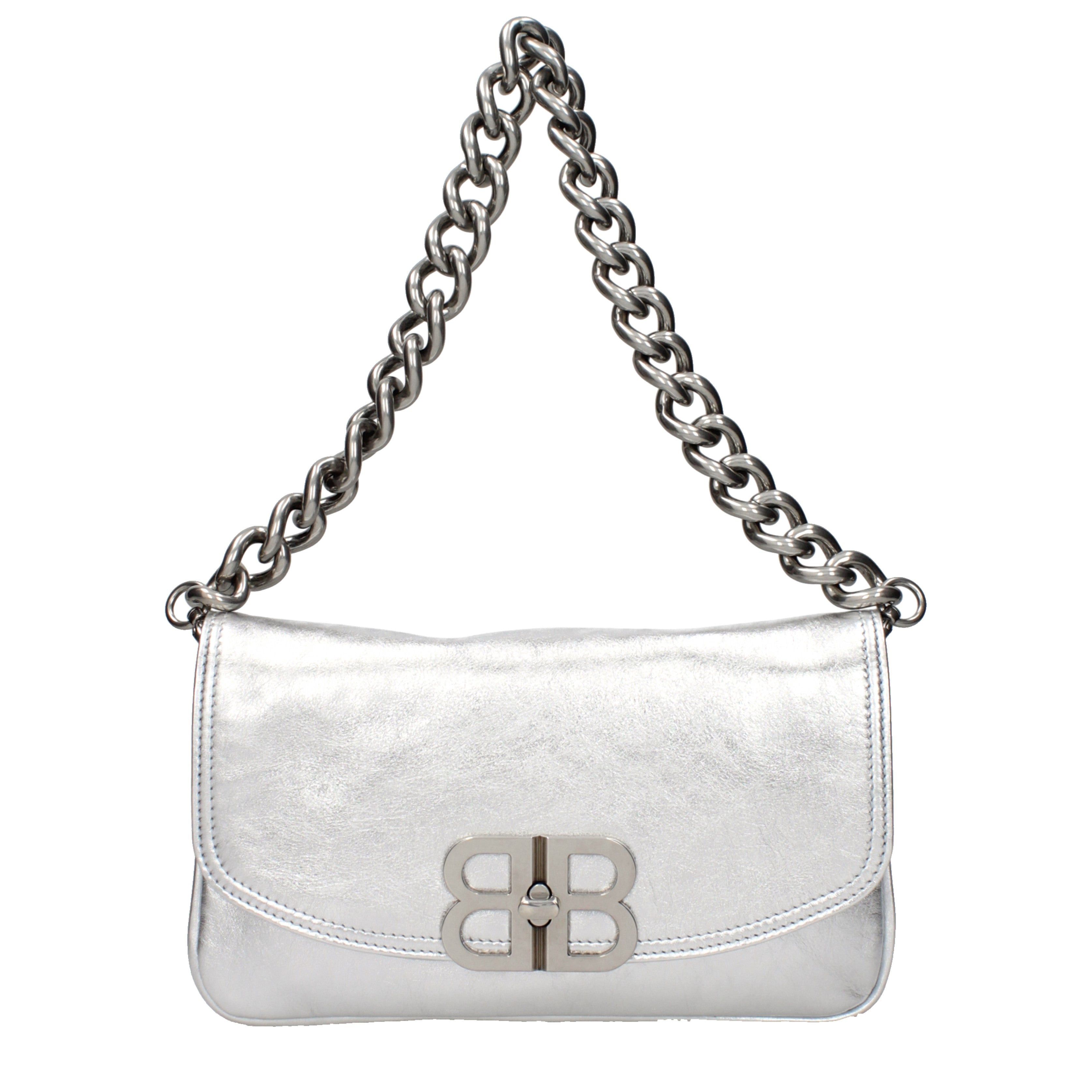 Balenciaga Balenciaga Handbags Women Leather Silver Size ONE SIZE - 1 Thumbnail