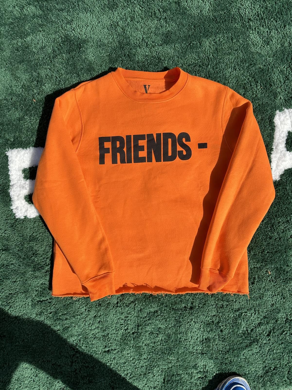 Pre-owned Vlone Og Friends Sweatshirt Last One In Orange