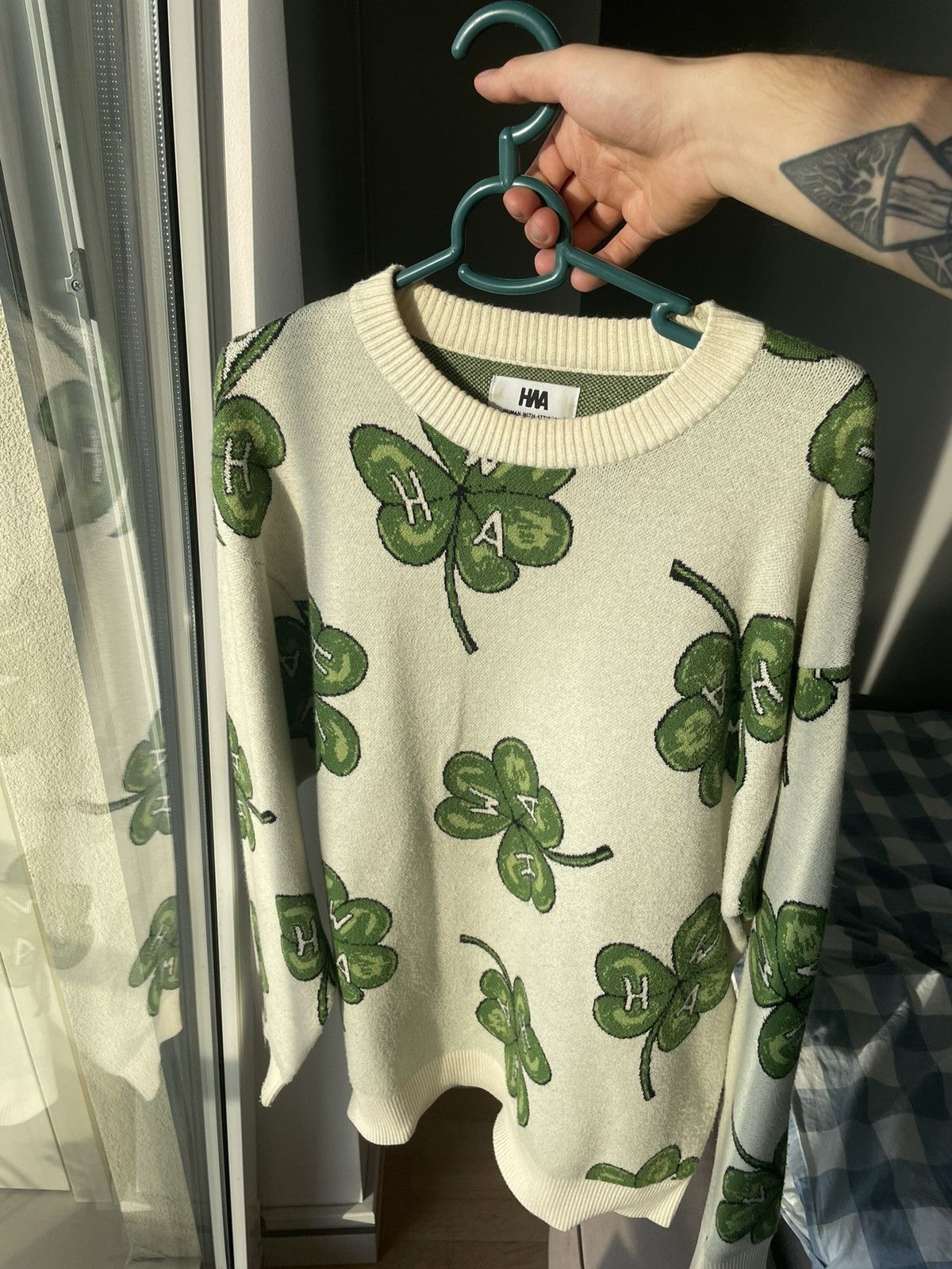 Human With Attitude Human With Attitude Shamrock Sweater Size US M / EU 48-50 / 2 - 1 Thumbnail