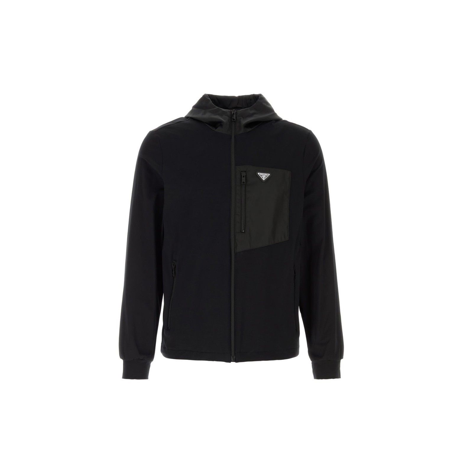 Prada PRADA Black Stretch Cotton Sweatshirt New & Authentic (Men's Size US XXL / EU 58 / 5 - 1 Thumbnail