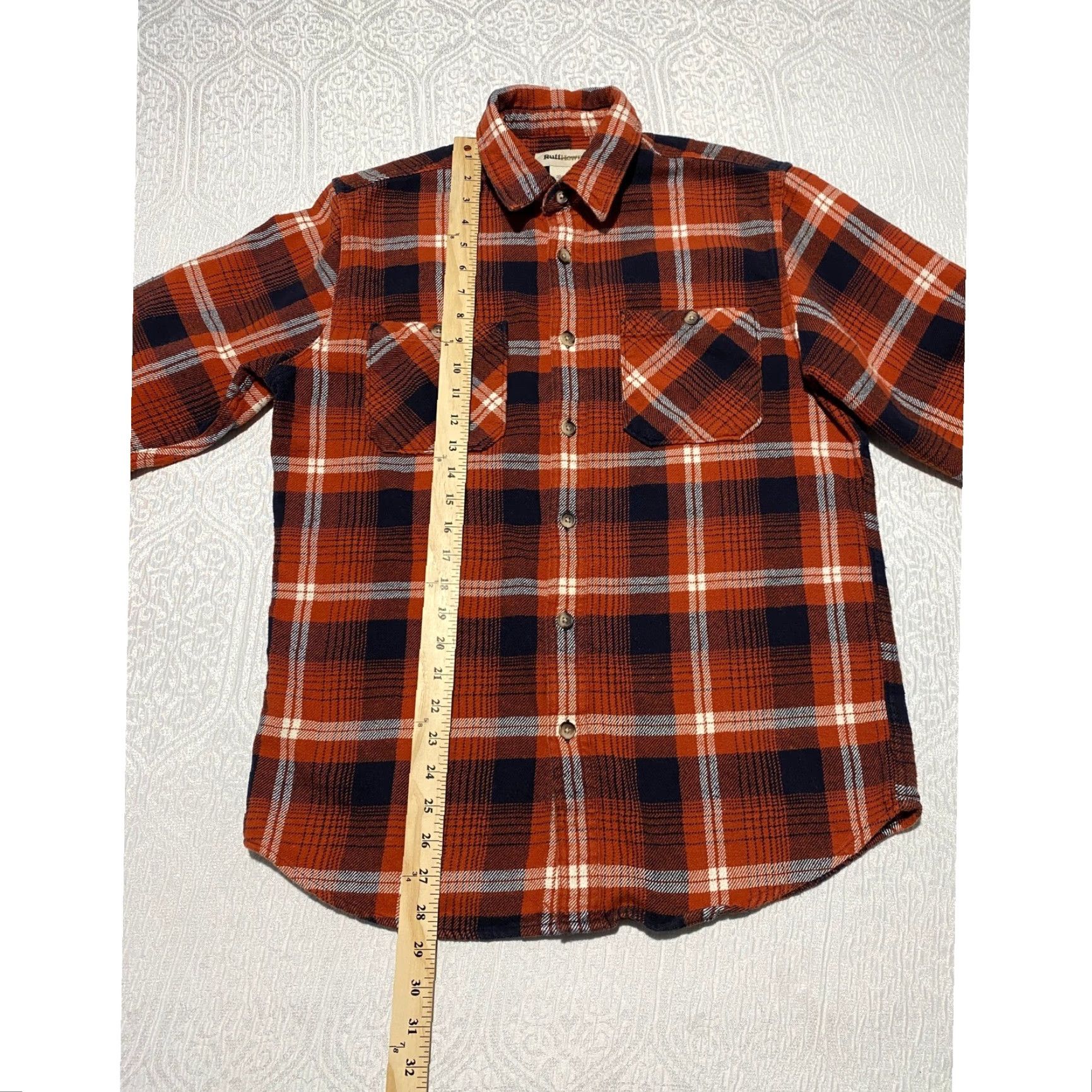 Vintage Ruff Hewn Plaid Flannel Shirt Men's S Long Sleeve Button-Up Cotton Size US S / EU 44-46 / 1 - 4 Thumbnail