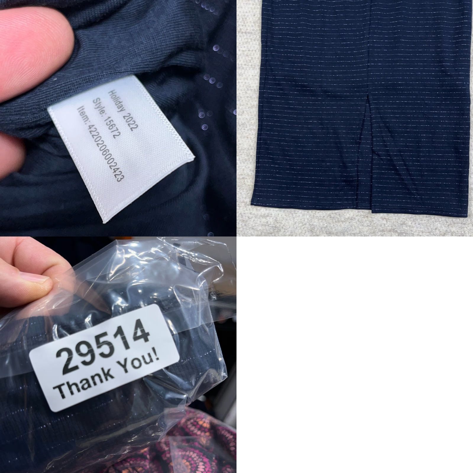 Marine Layer Marine Layer Lexi Rib Turtleneck Midi Dress in Navy Lurex Stripe Women Small Size S / US 4 / IT 40 - 9 Thumbnail