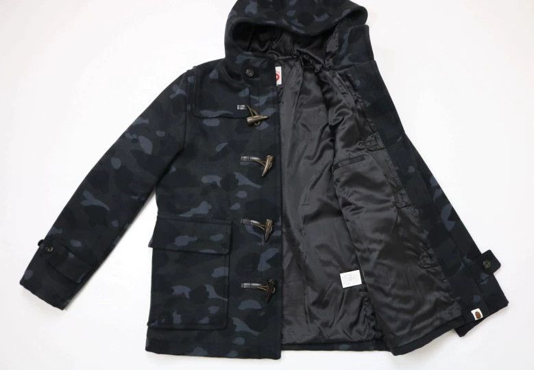 Bape BAPE 1ST CAMO Black Camo Wool Coat L Near New Size US L / EU 52-54 / 3 - 2 Thumbnail