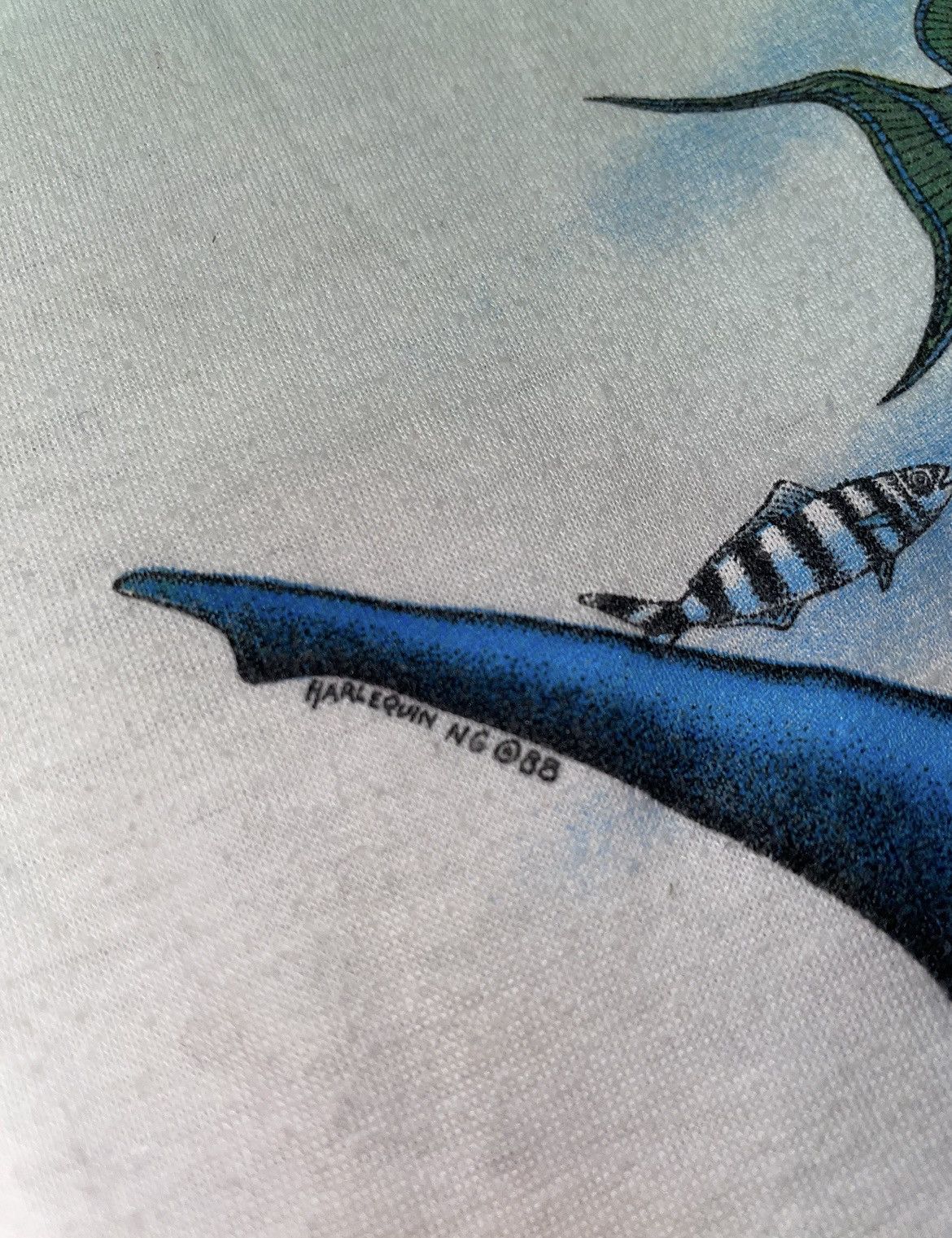 Vintage Vintage 1988 Sea Ocean Fish Tee Shirt Size One Size Size US L / EU 52-54 / 3 - 5 Thumbnail